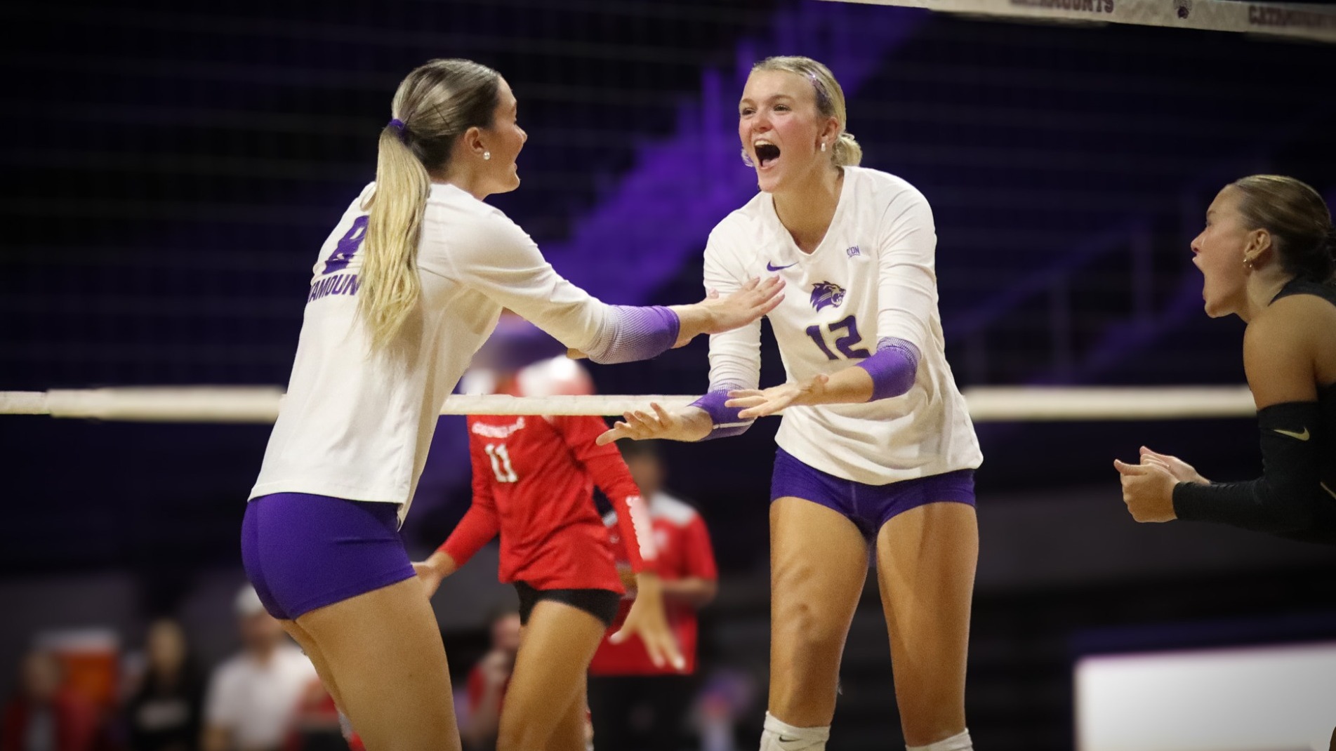 Tatum Sharp Celebrating vs Gardner-Webb 