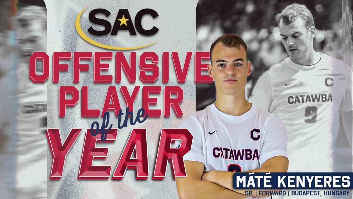 Graphic honoring Mate Kenyeres as the 2025 SAC Offensive Player of the Year