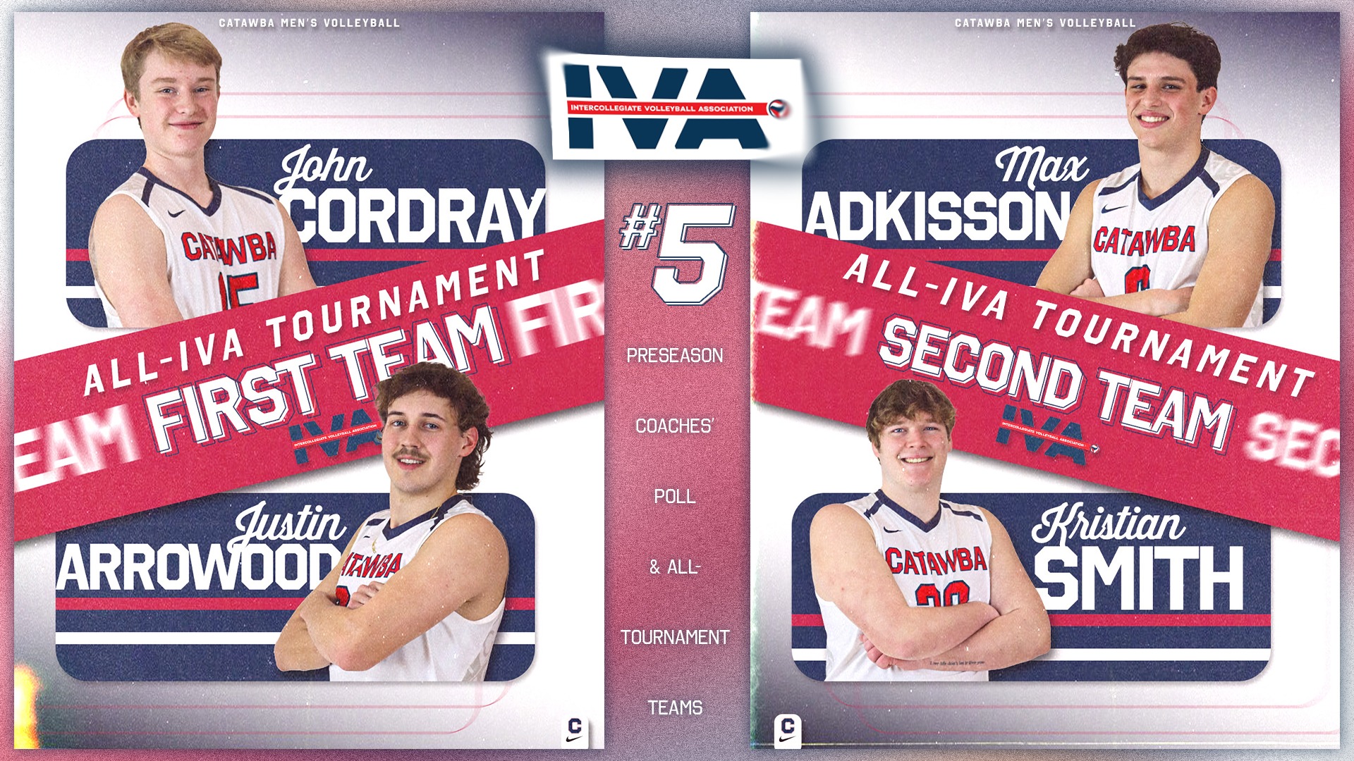 IVA Preseason All-Tournament Teams, Coaches' Poll graphic