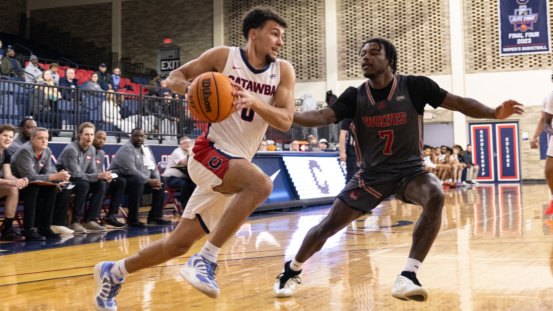 Chase Daniel drives the baseline against a Newberry defender