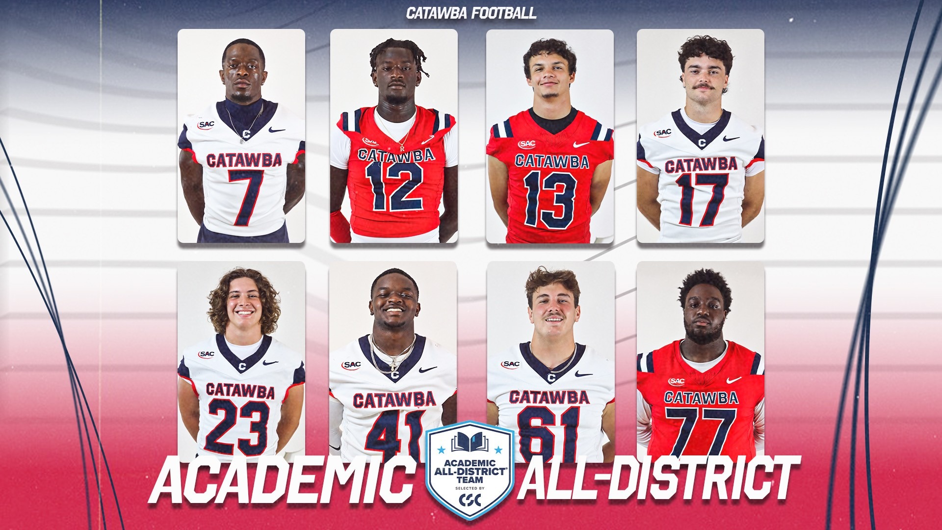 csc football academic all-district
