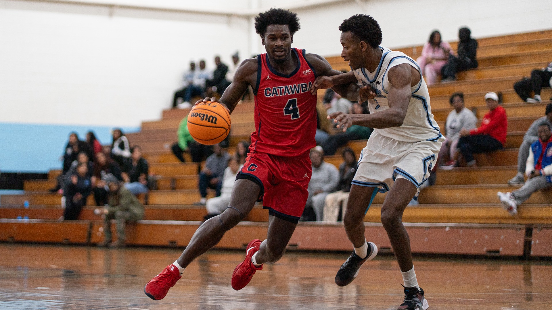 Nick Walker drives the lane against Livingstone