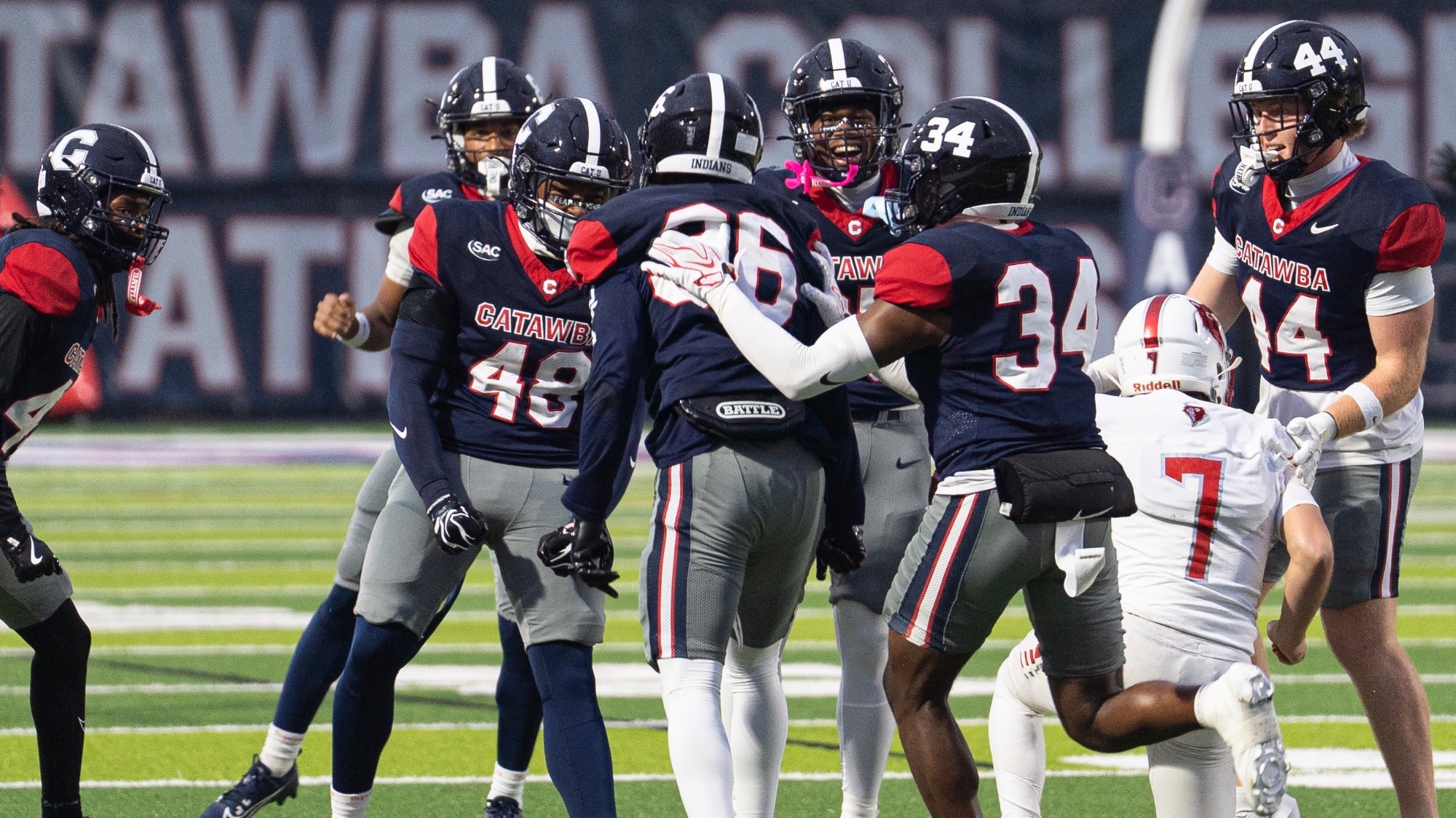 Catawba Football celebration
