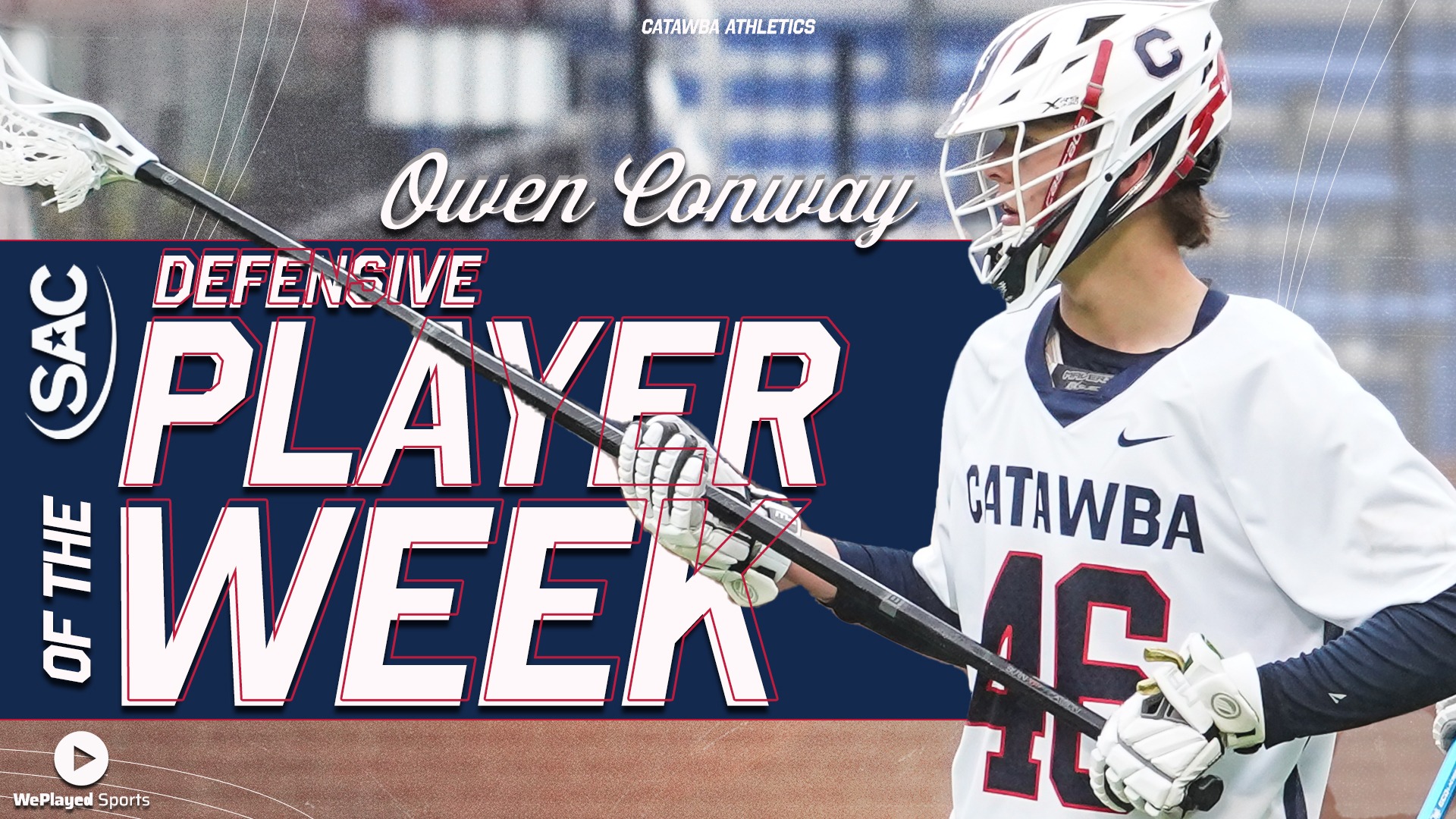 Owen Conway named the SAC WePlayed Sports Defensive Player of the Week