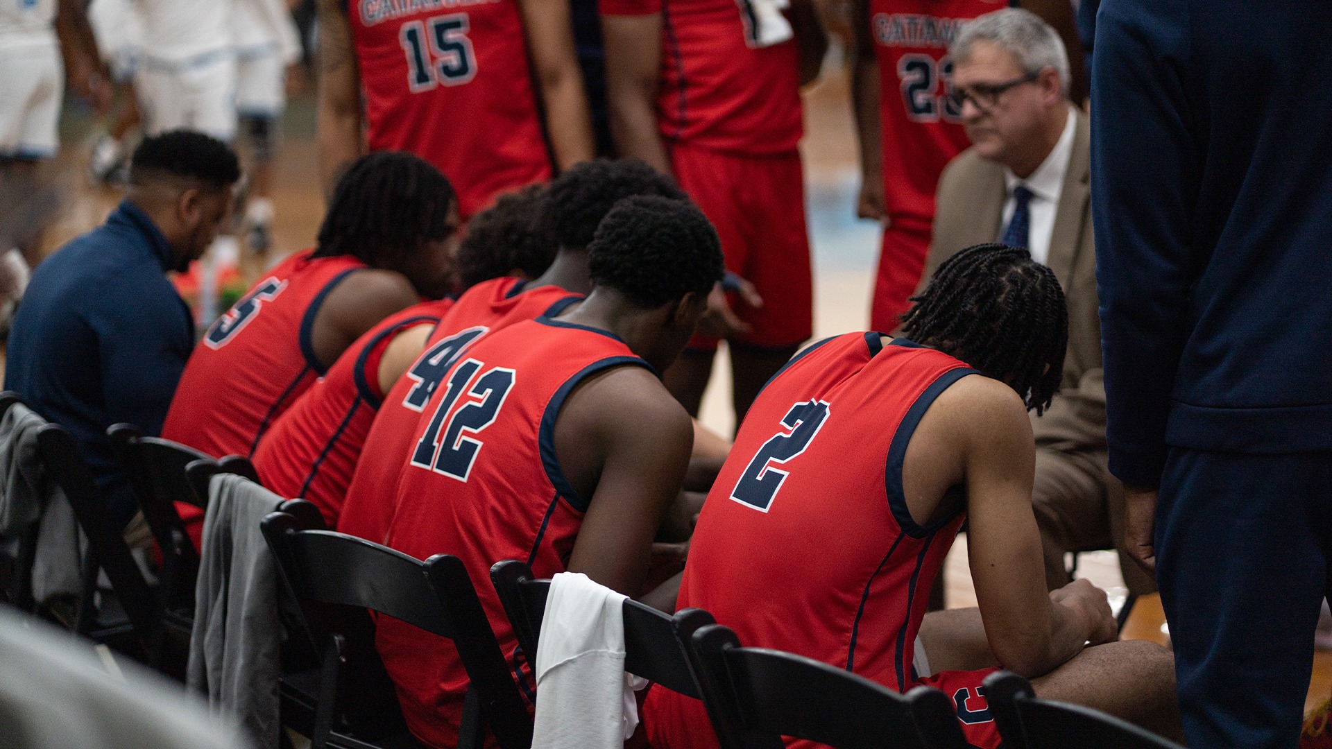 Men's Basketball bench at Livingstone