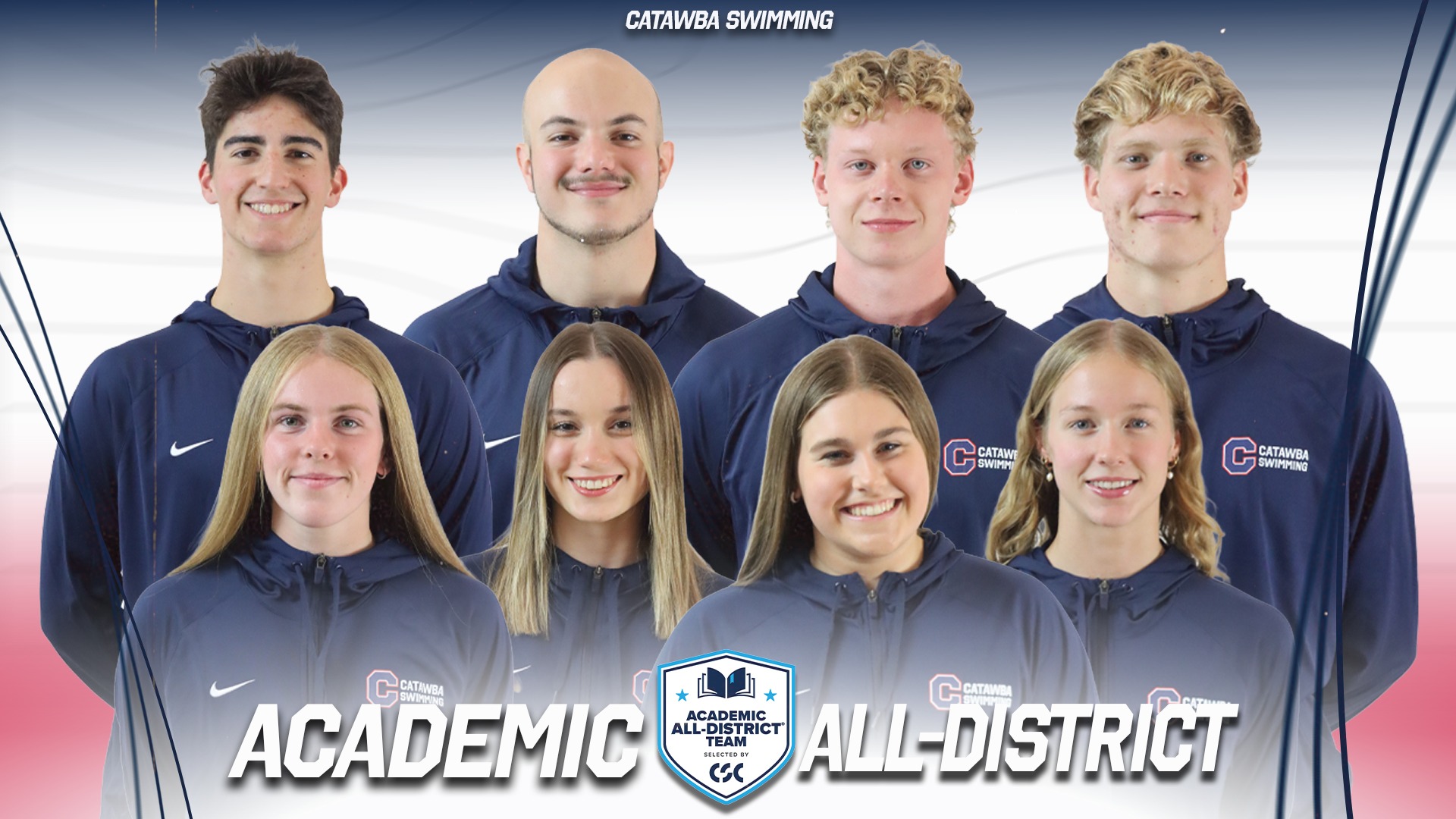 csc academic all-district swim