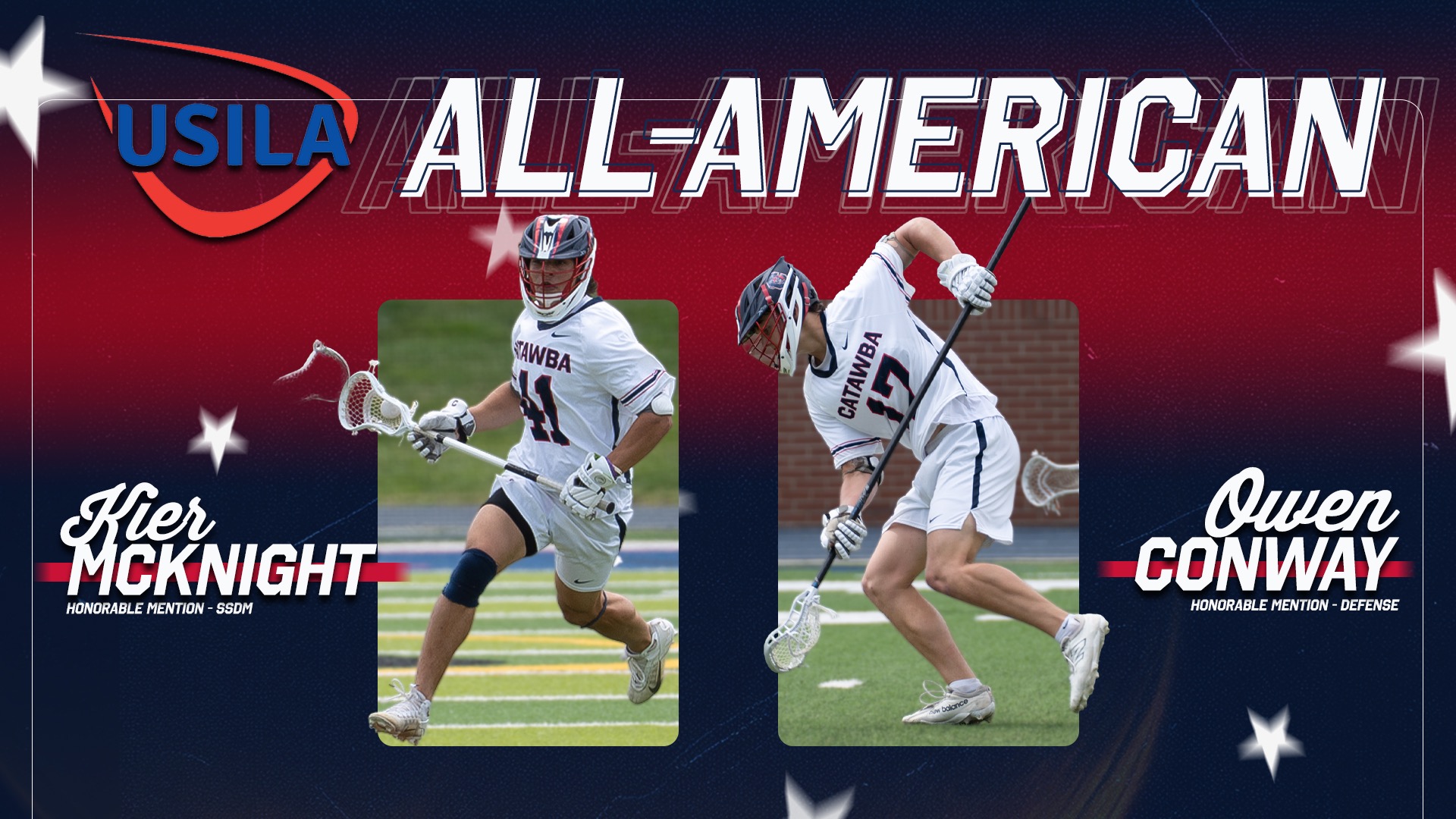 Kier McKnight, Owen Conway USILA All-America honorable mention graphic