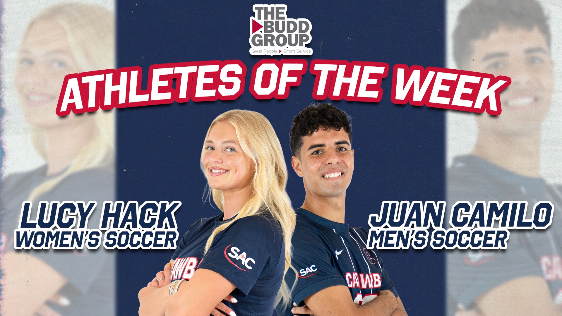 Lucy Hack & Juan Camilo, Budd Group Athletes of the Week