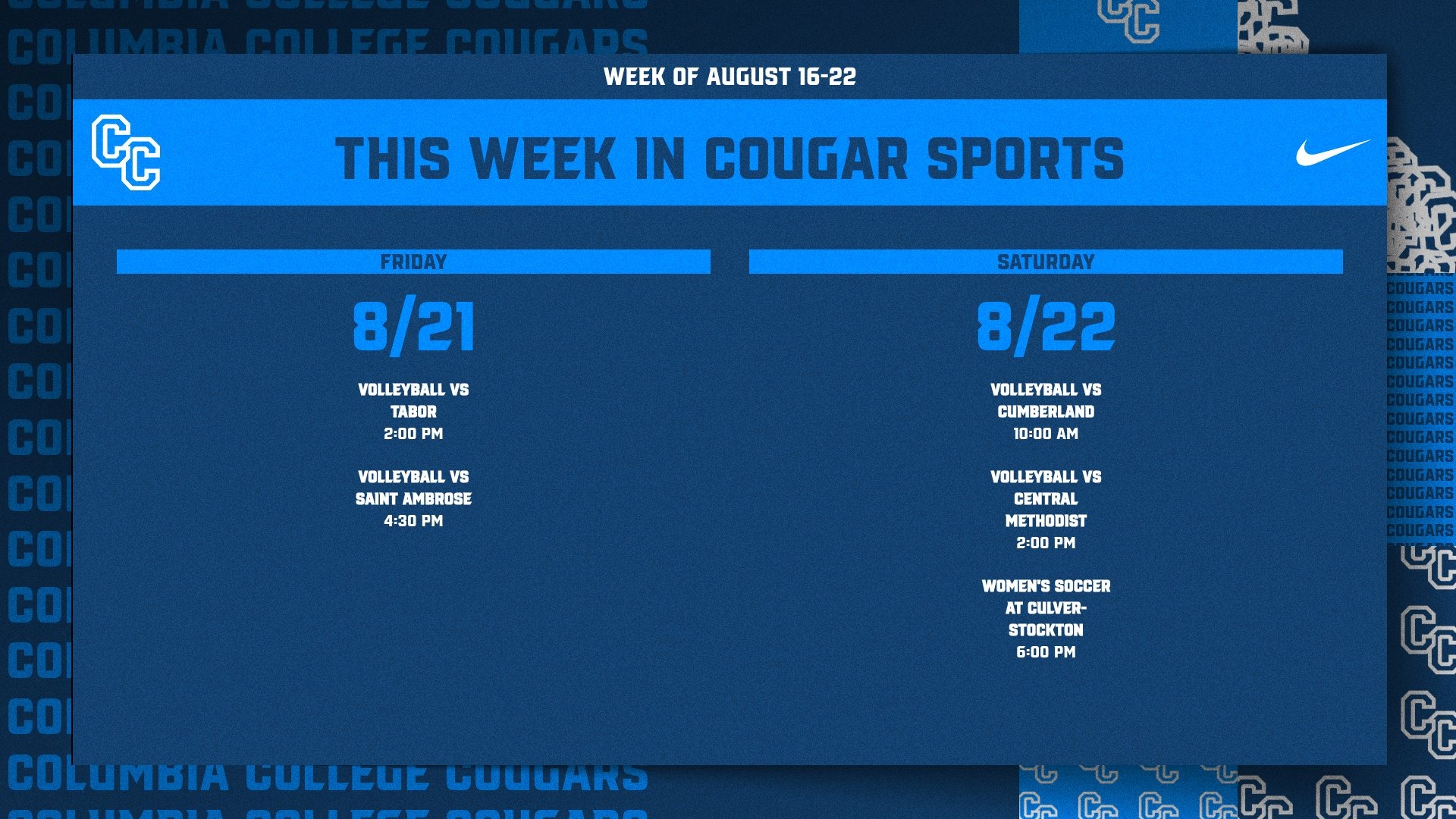this week in cougar sports