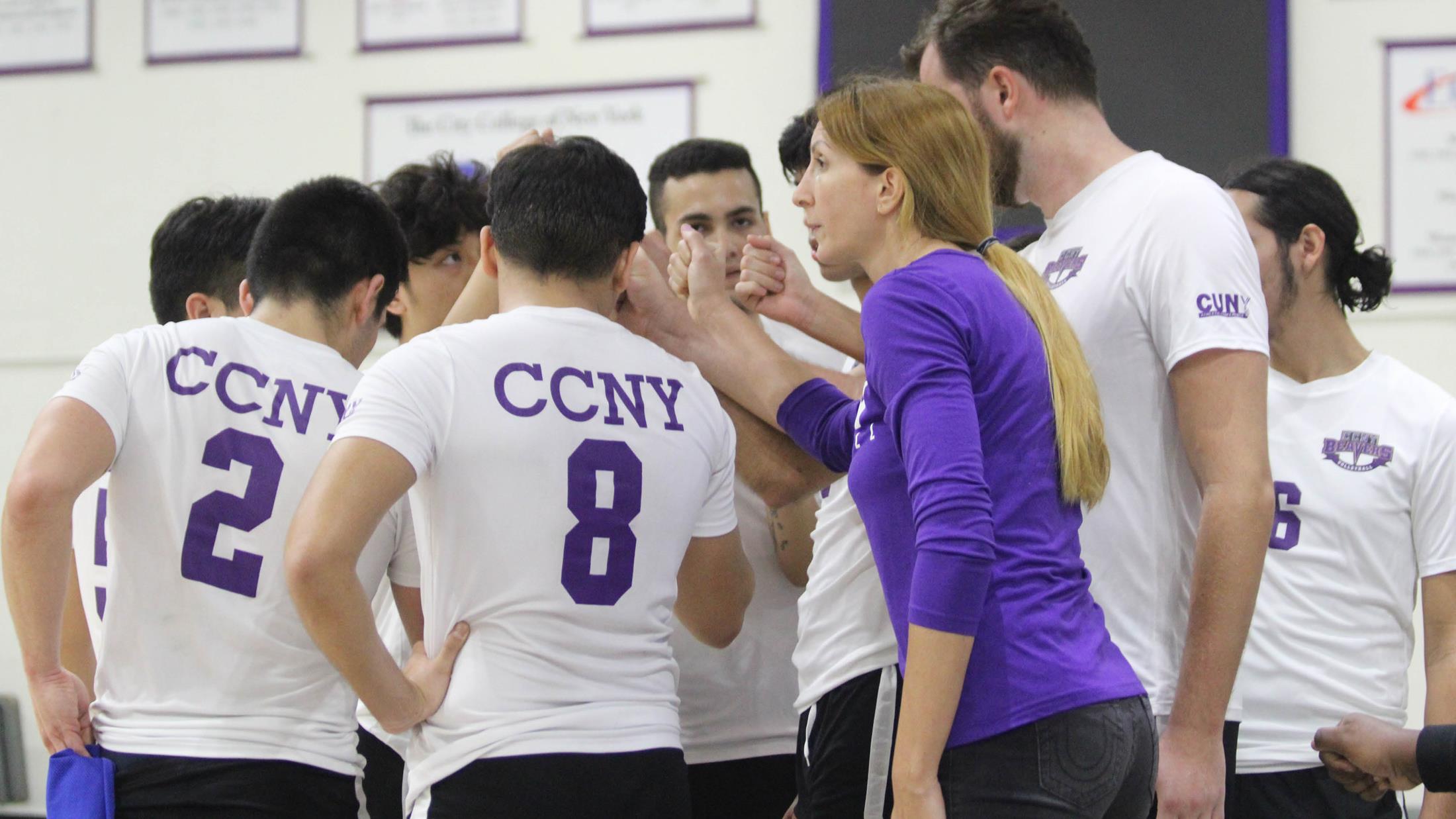 CCNY Men's Volleyball Win Streak Snapped at Home Against Hunter The City College of New York