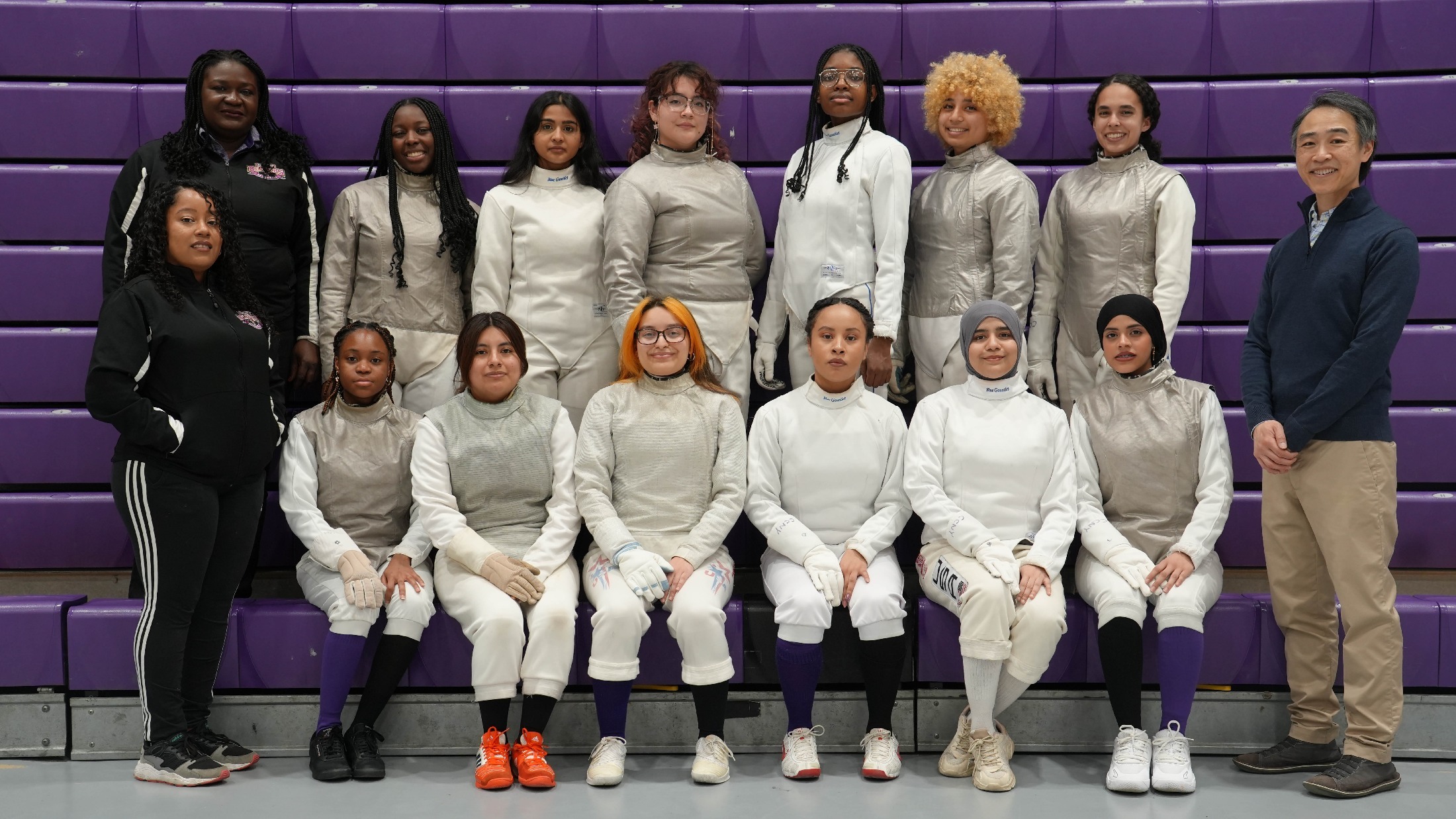 2024 CCNY Women's Fencing Team Photo