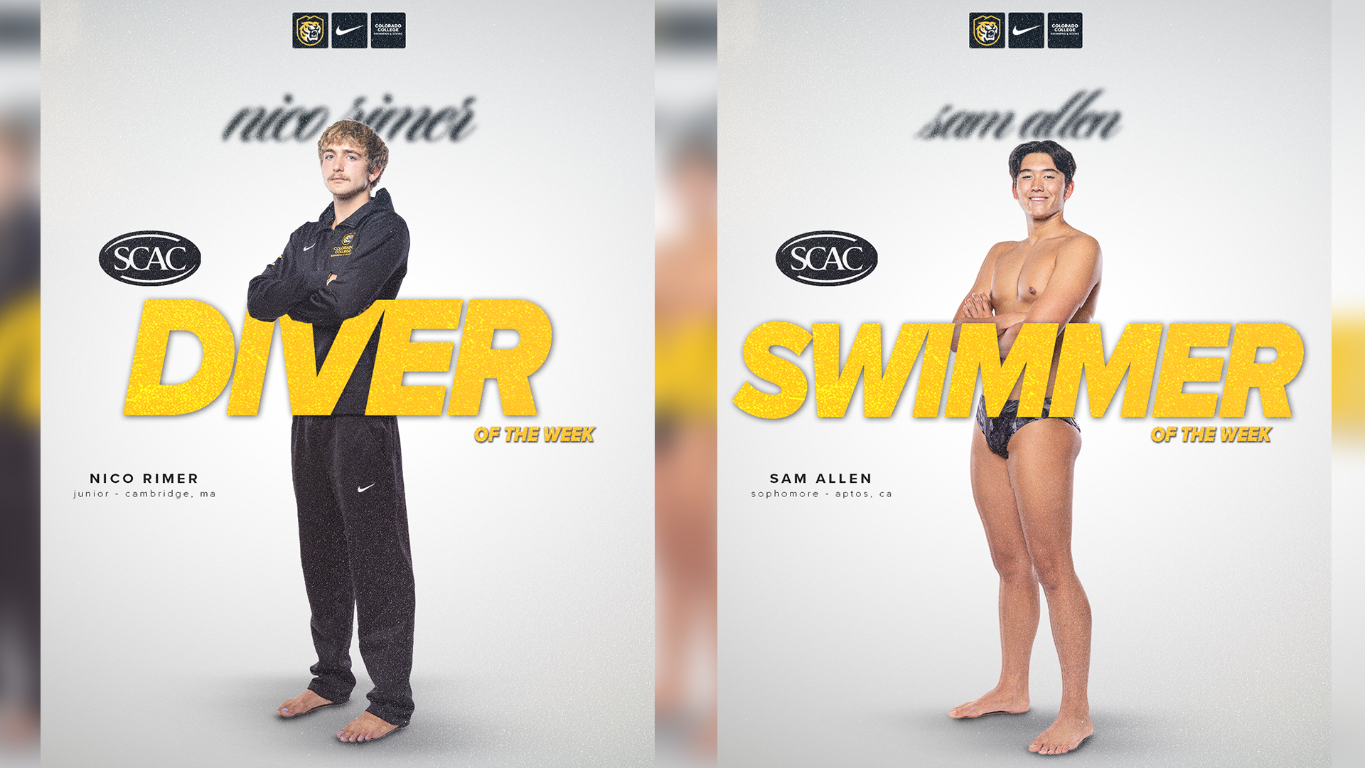 men Swim and Dive POTW