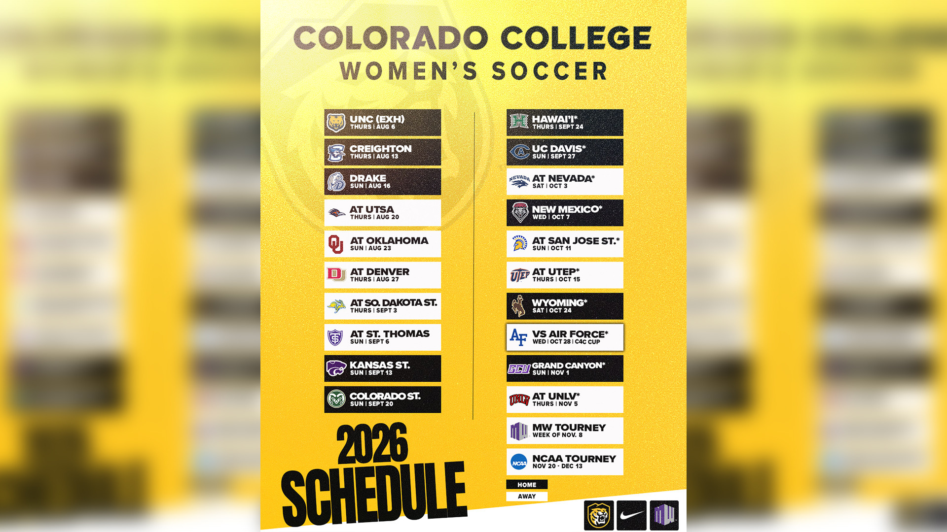 2026 WSOC Schedule web