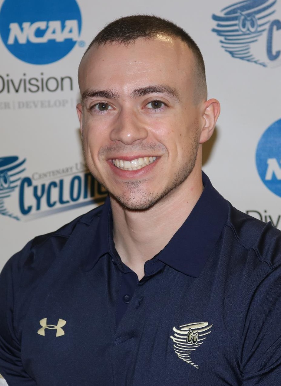Kevin Sensale (head and shoulders mug shot in a blue golf shirt with a gold Cyclone logo)