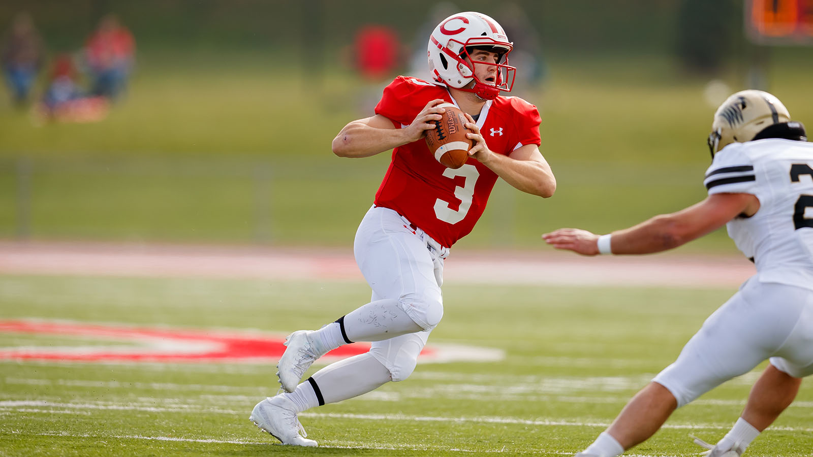 Hawkins sets football TD mark as Central rushes past Nebraska Wesleyan Central College Athletics