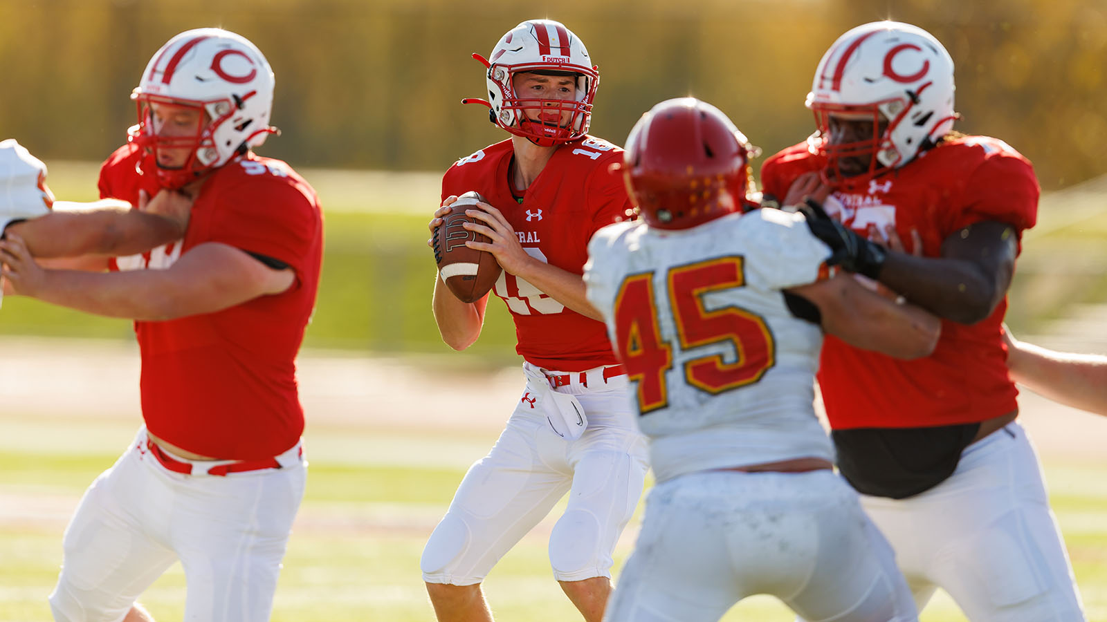Hunter Hoffman Football Central College Athletics
