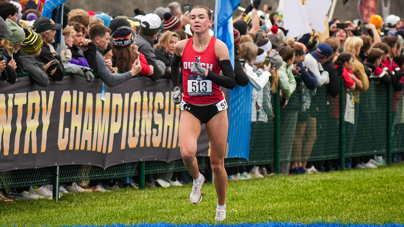 Addison Parrott sprints to the finish