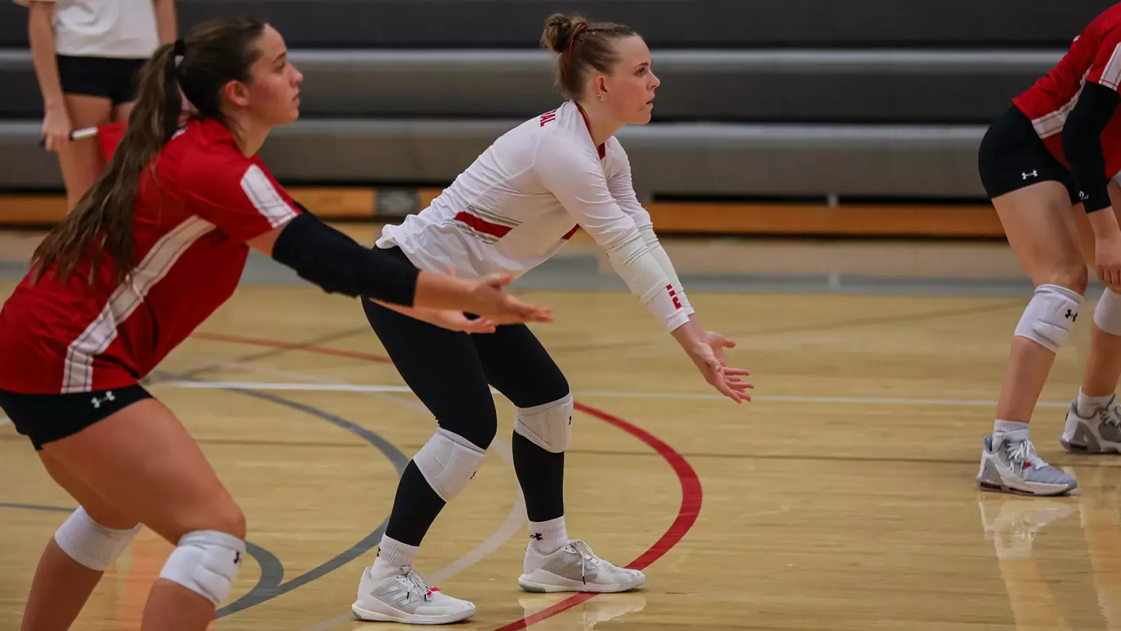Colleen Kenney prepared for the ball to arrive