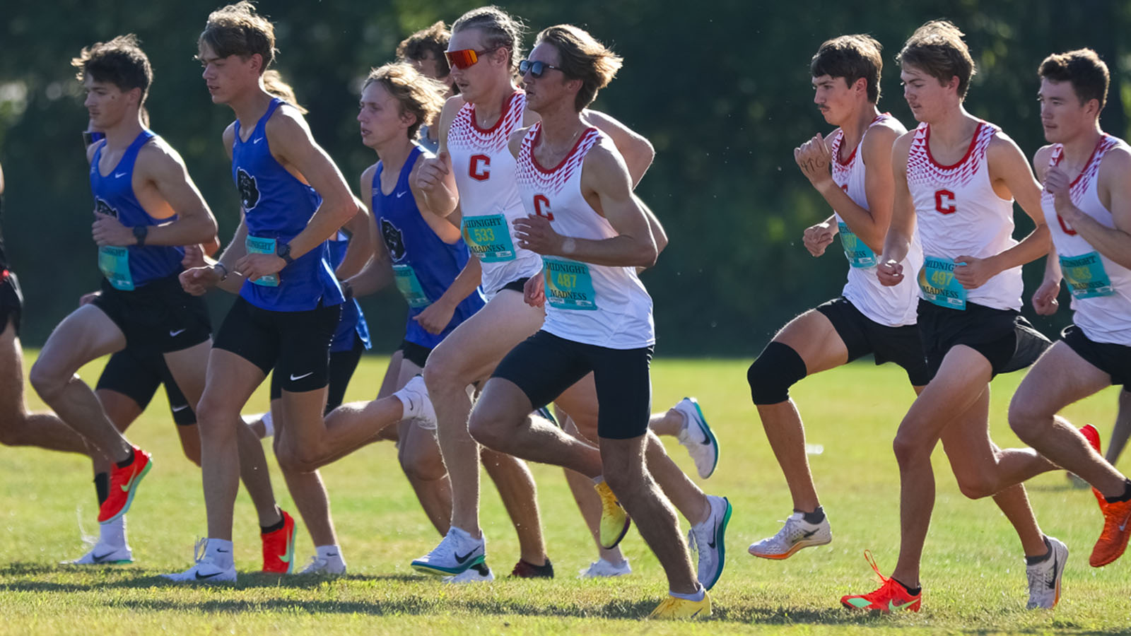 Jack Brown at the start of a race