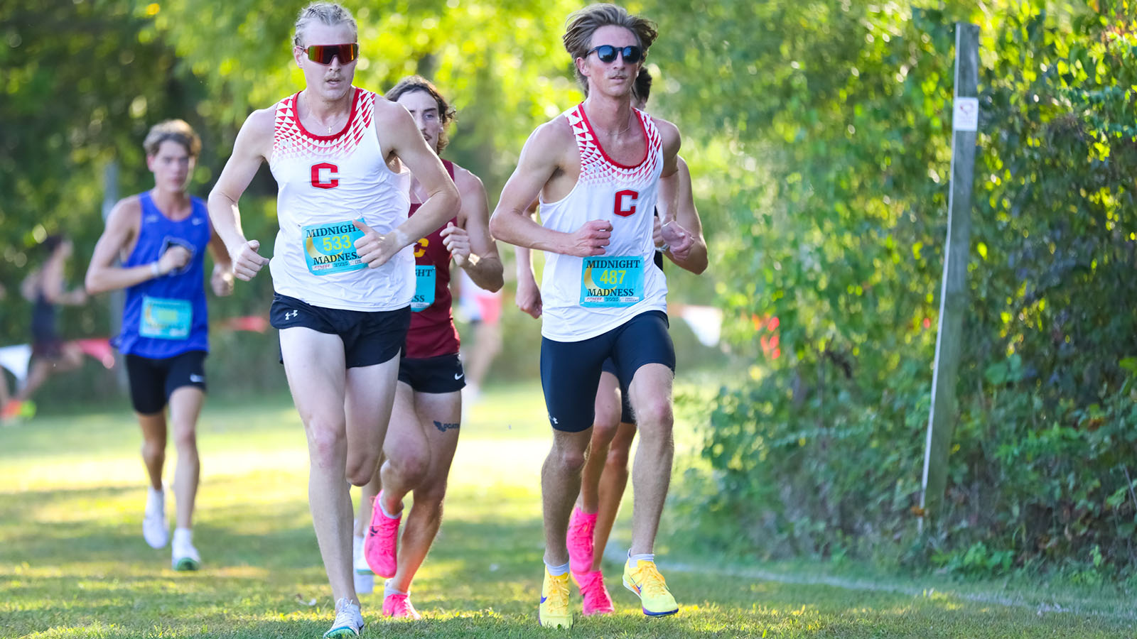 Jack Brown leads the race