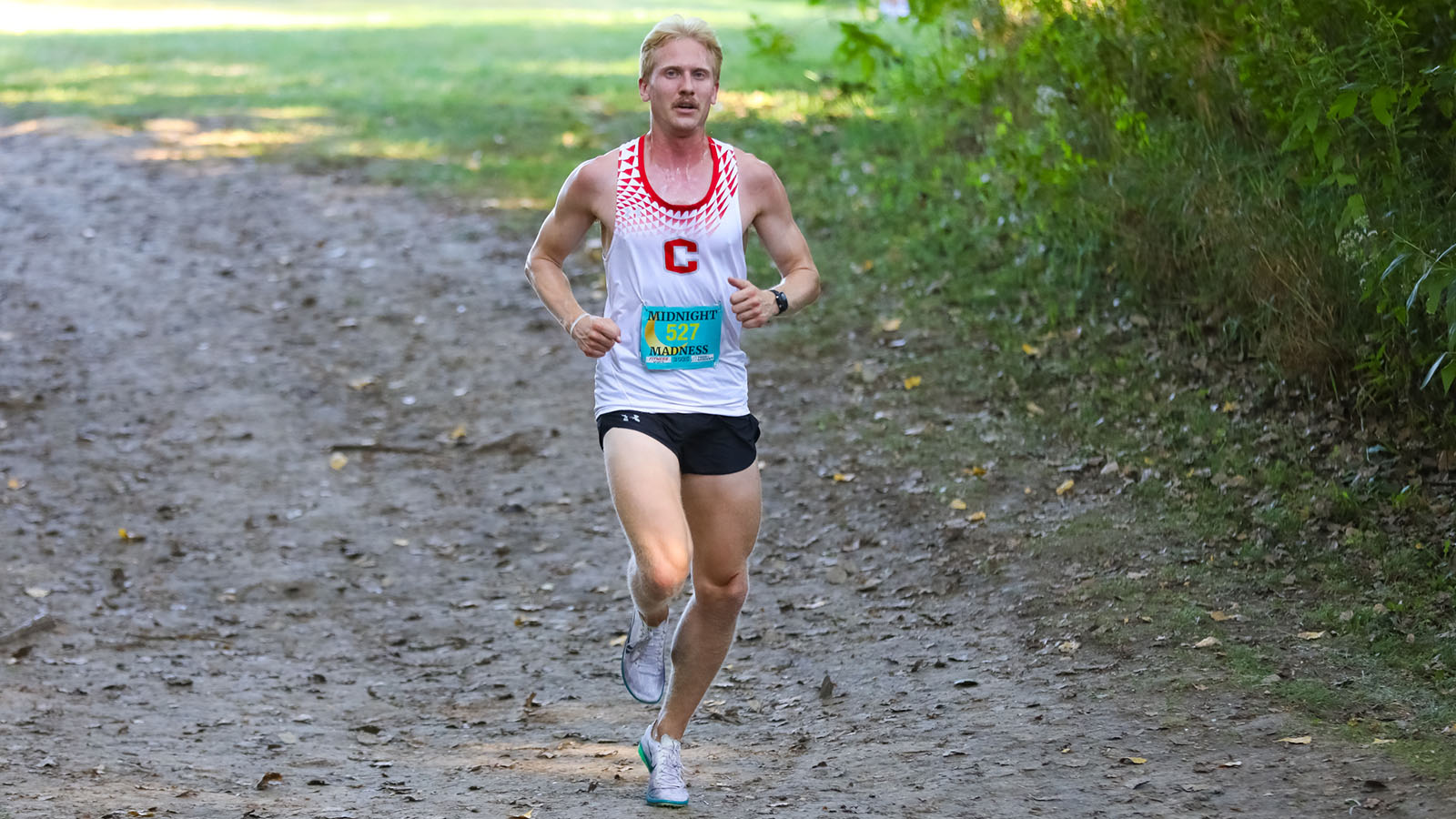 Taylot Thunstedt runs down hill