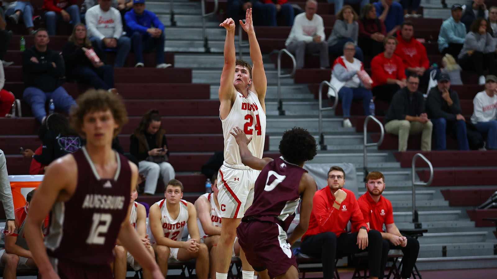 Carson Jones 3-point shot attempt