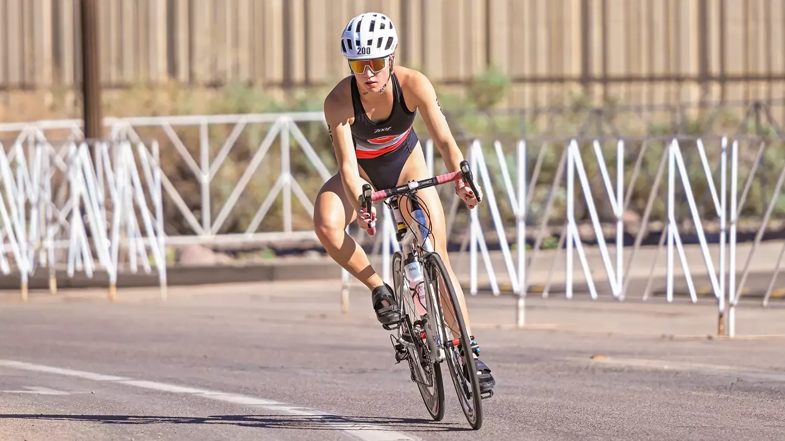 Katelyn Freeman biking at Nationals