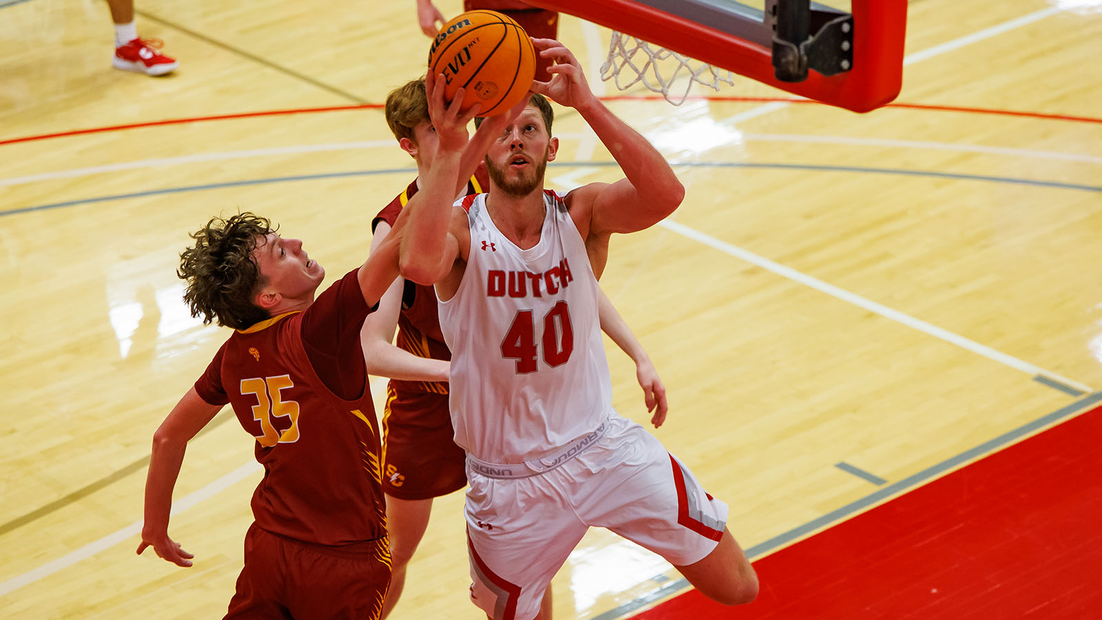 Joshua Van Gorp fighting through contact