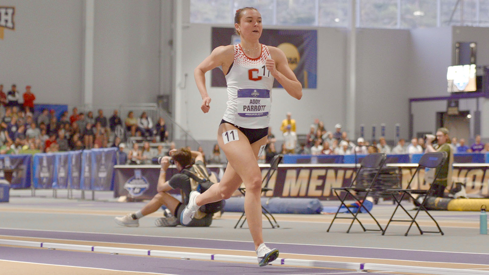 Addison Parrott running alone