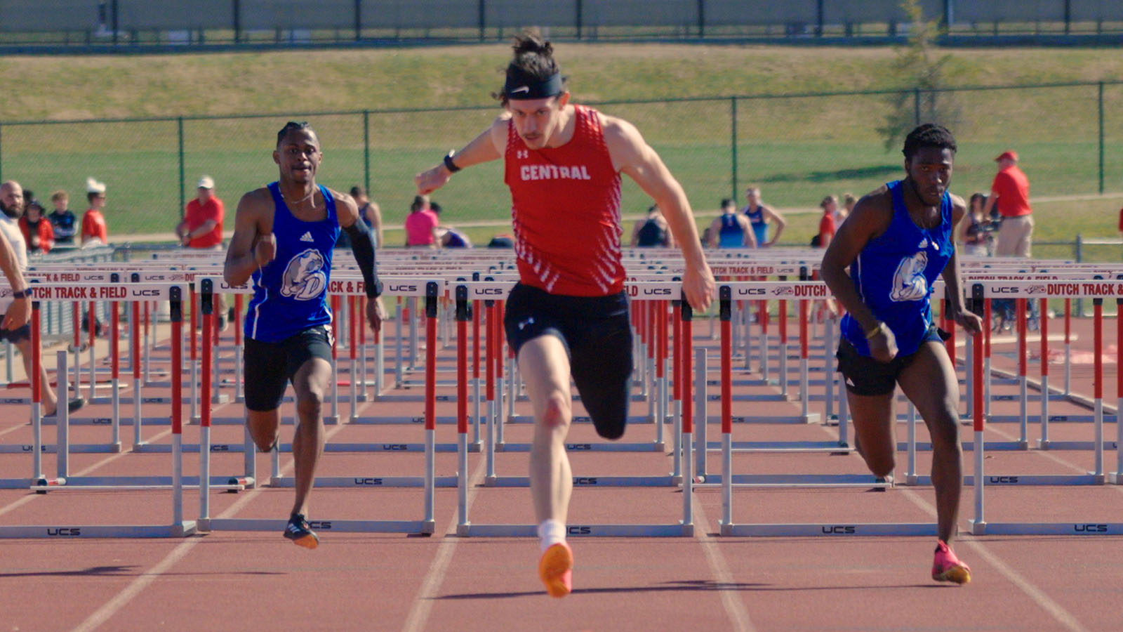 Gunner Meyer finishing hurdle race