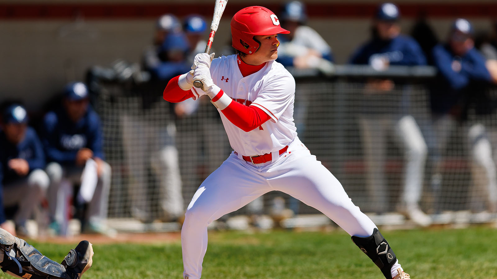 Jaden Kramer waiting patiently for the pitch
