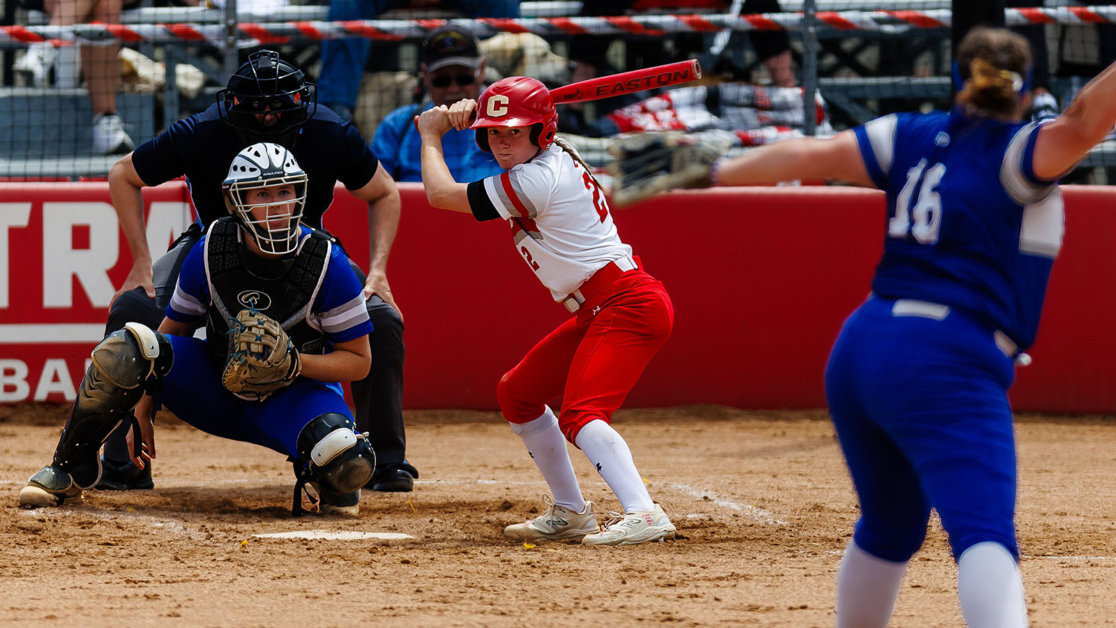 Rylee Dunkin stares down the pitcher