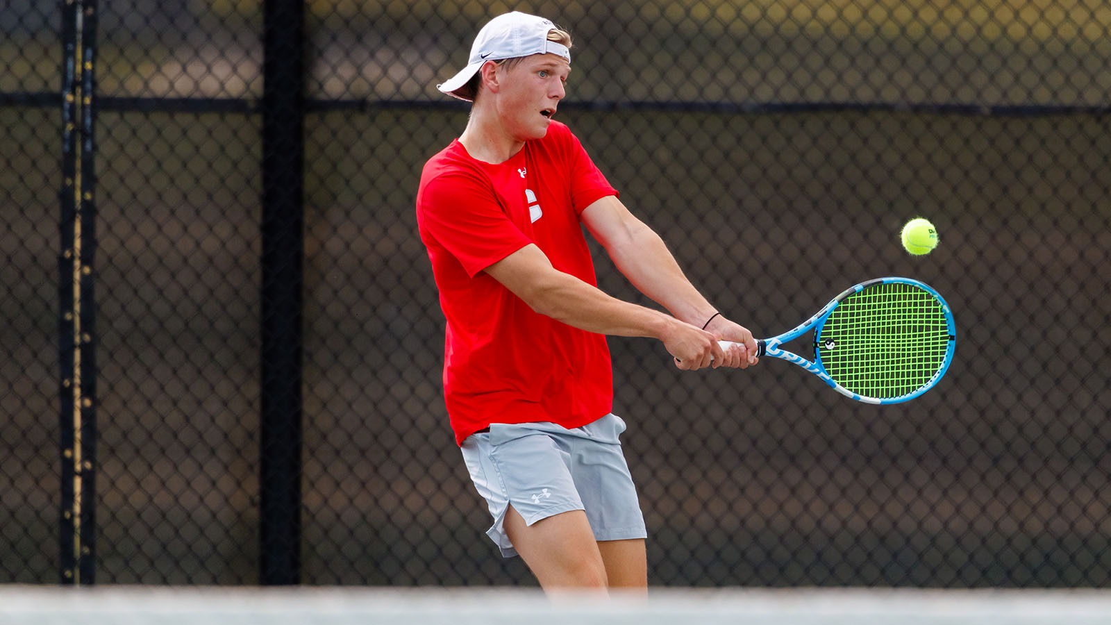 2025 men's tennis temporary action shot - Bodi Kortz