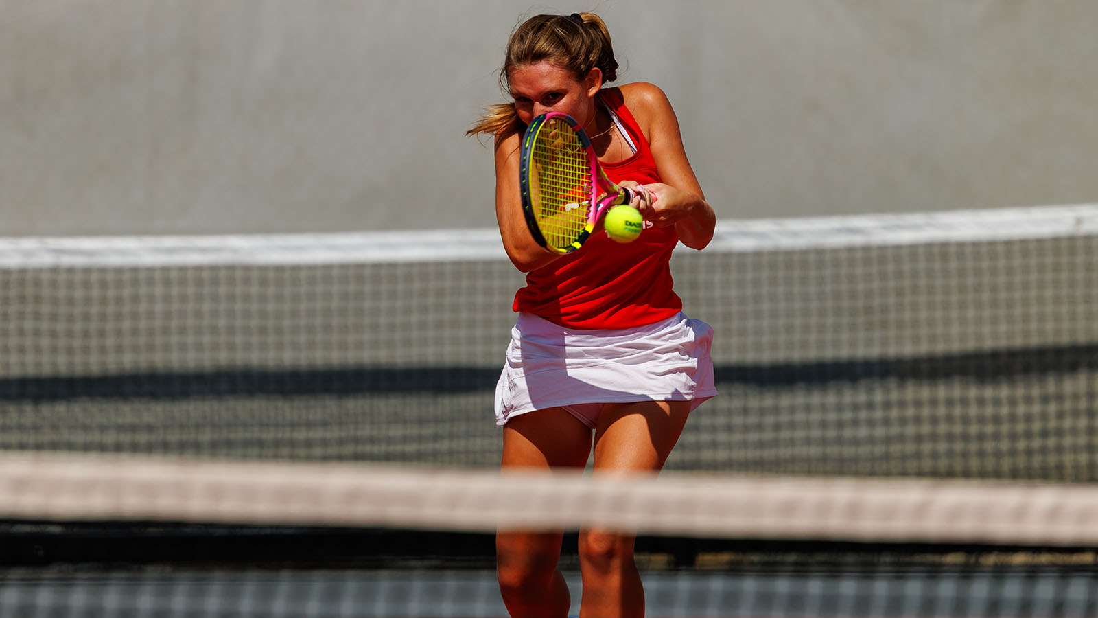 Peterson forehand follow through