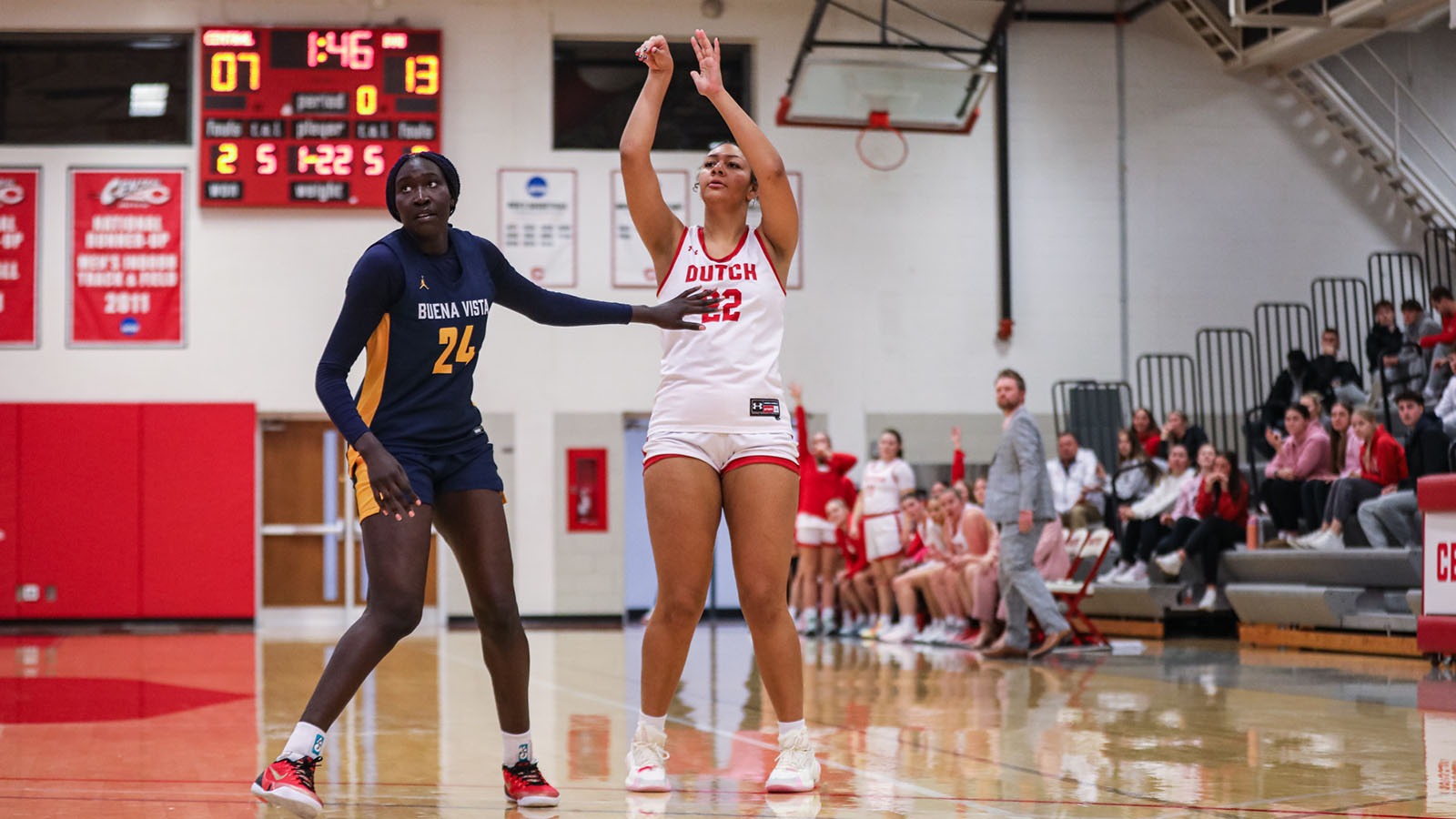 CeCe Moore follows through with a shot attempt