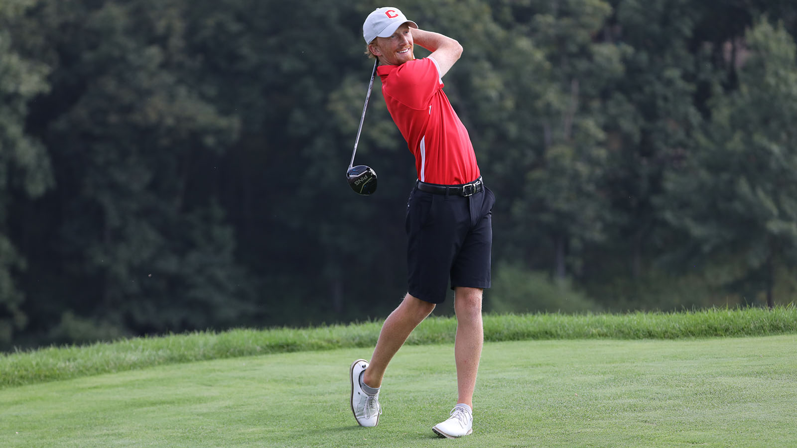 Carter Yurgae in the tee box