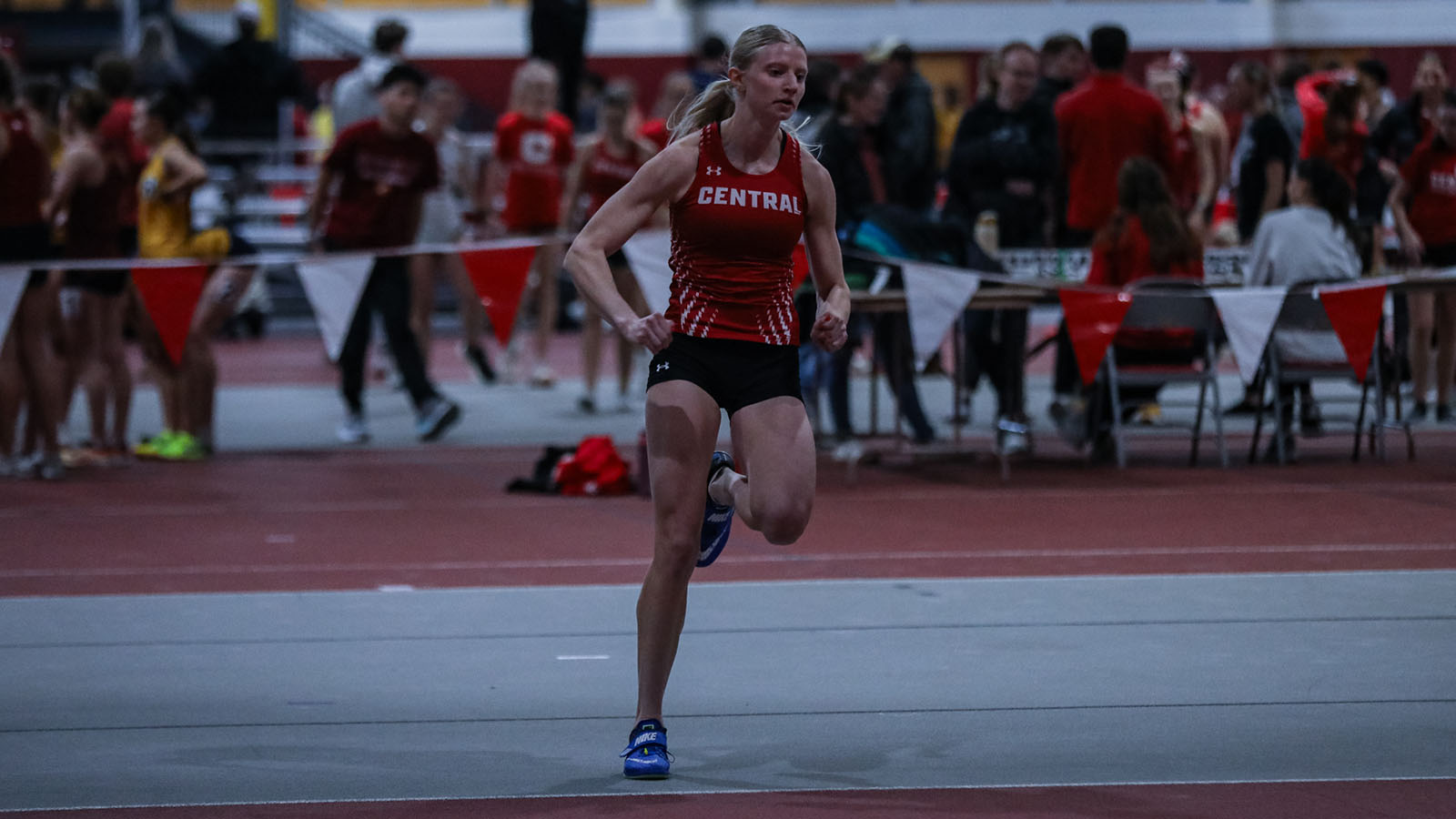 Olivia Bohlen approaches the high jump