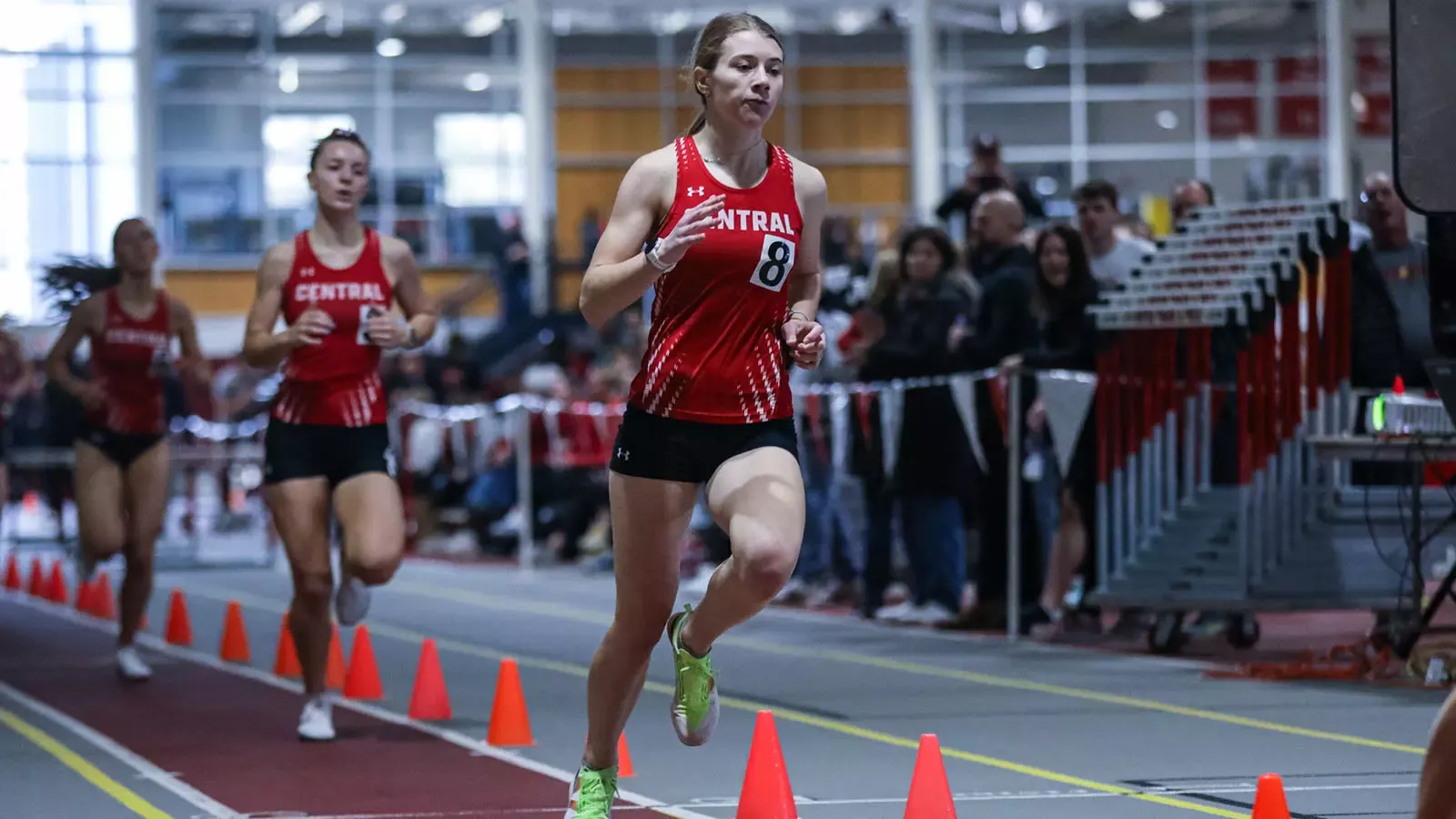 Alivia Roerdink completes a lap