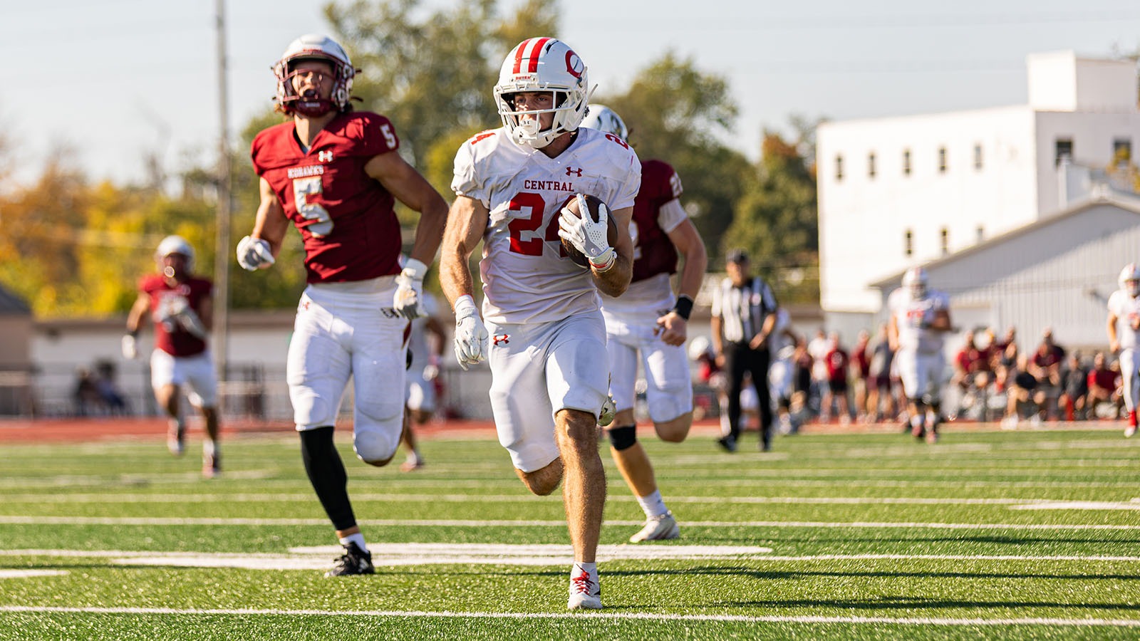 Cody Klein running for long touchdown
