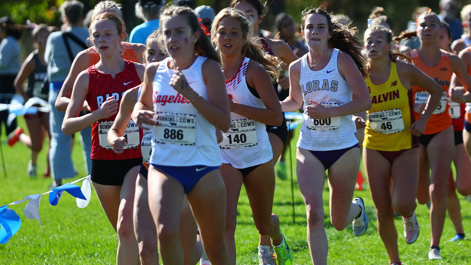 Audrey Dummermuth chasing the leader