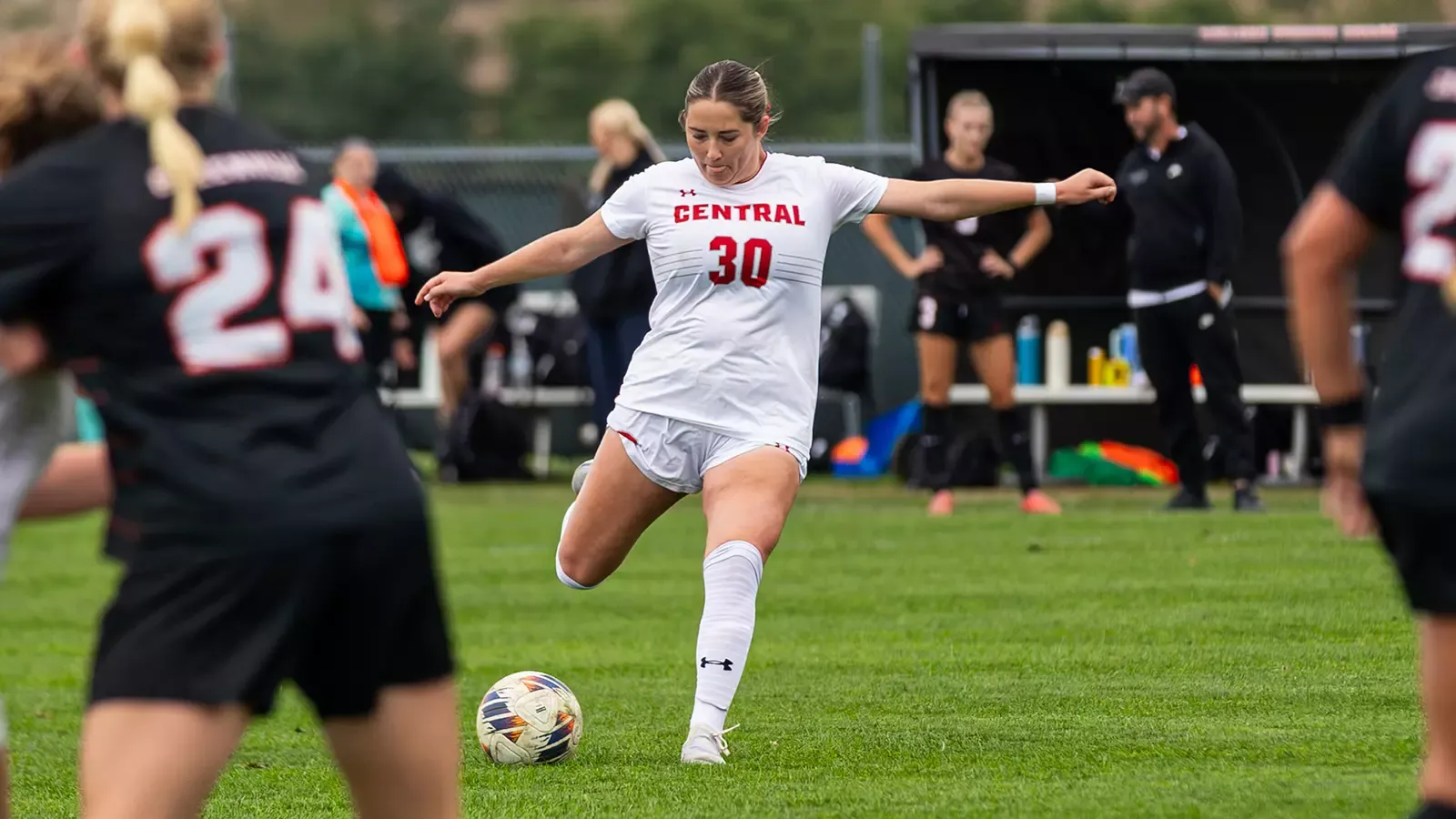 Rylee Rustad taking a shot