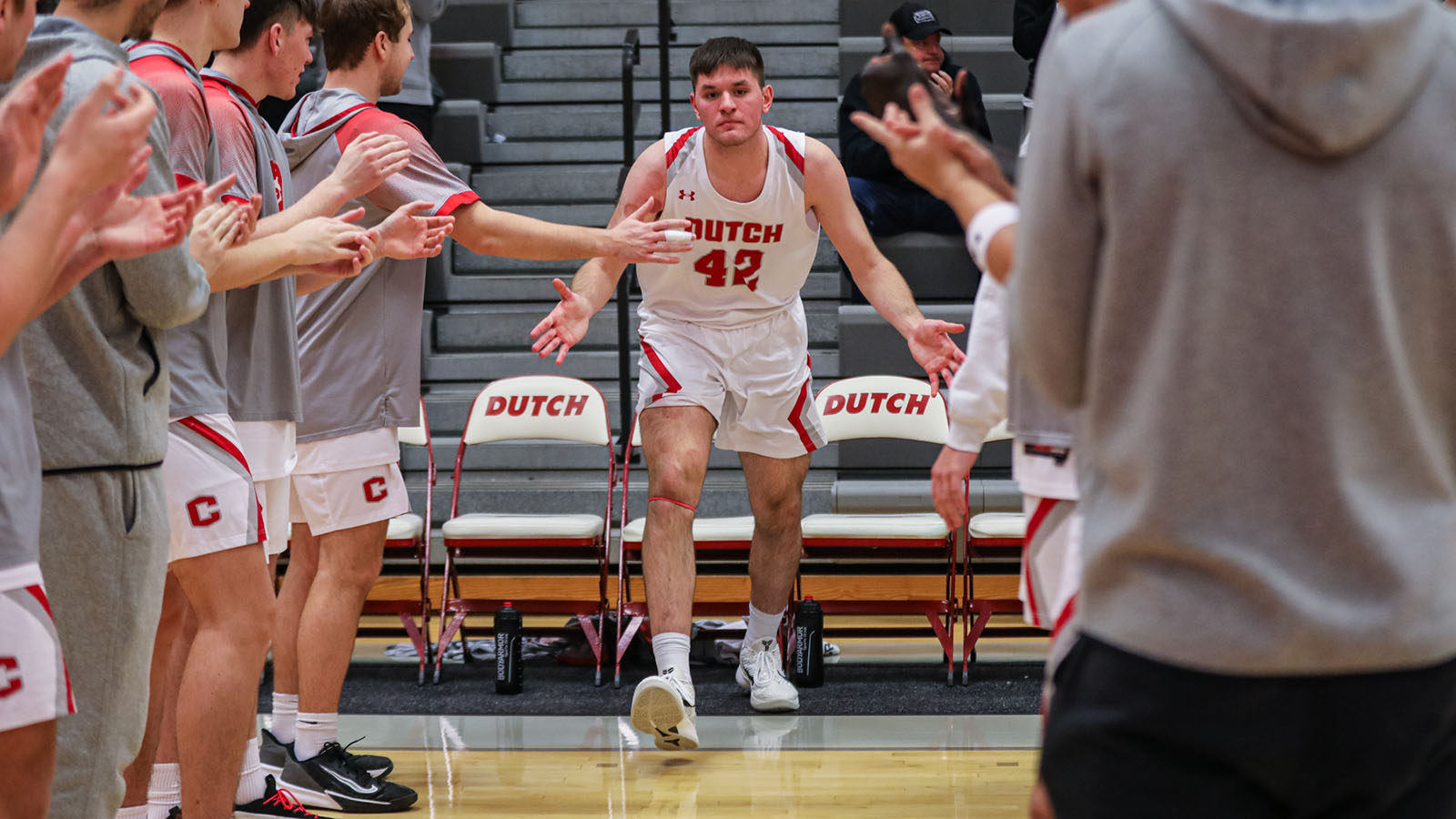 Anthony Gott pre-game introductions