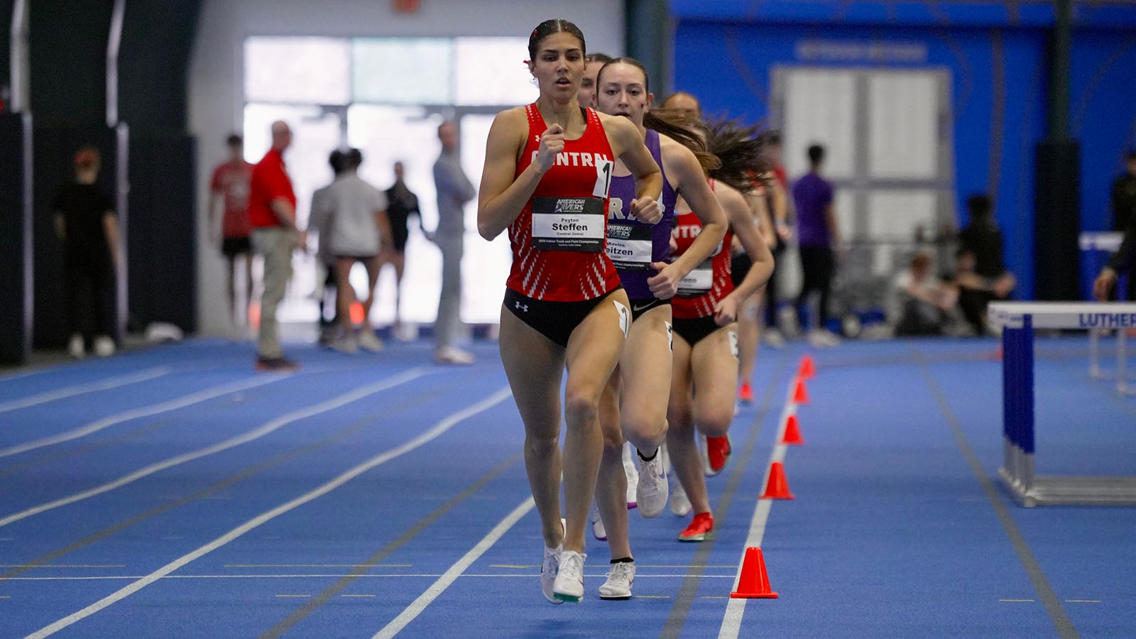 Peyton Steffen racing at A-R-C Indoor Championships