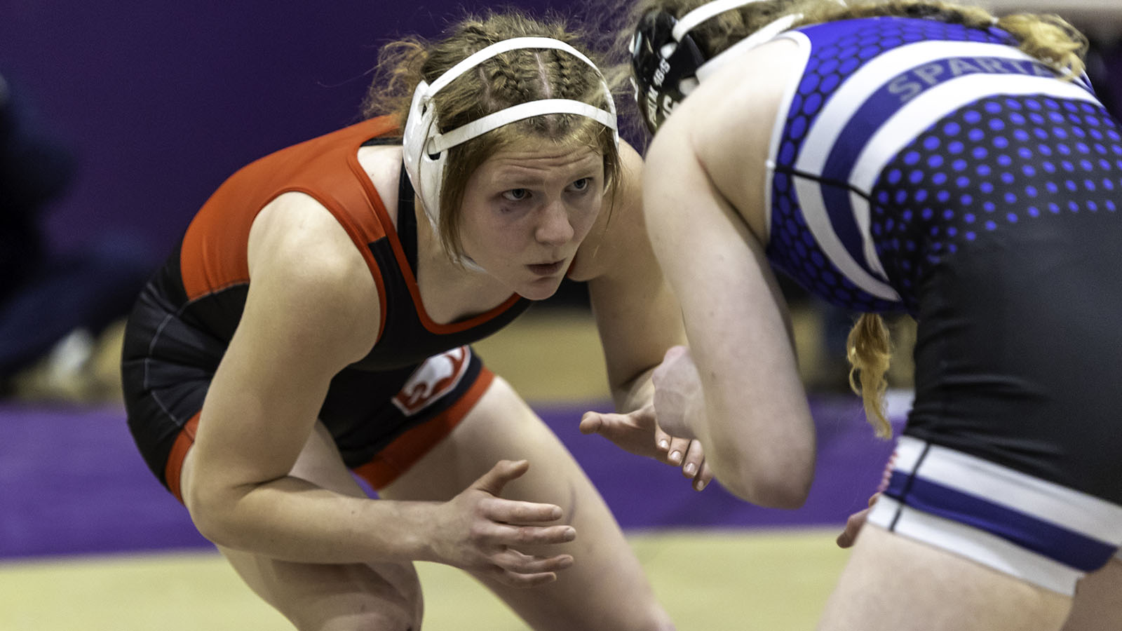 Esther Belzer sizes up her opponent