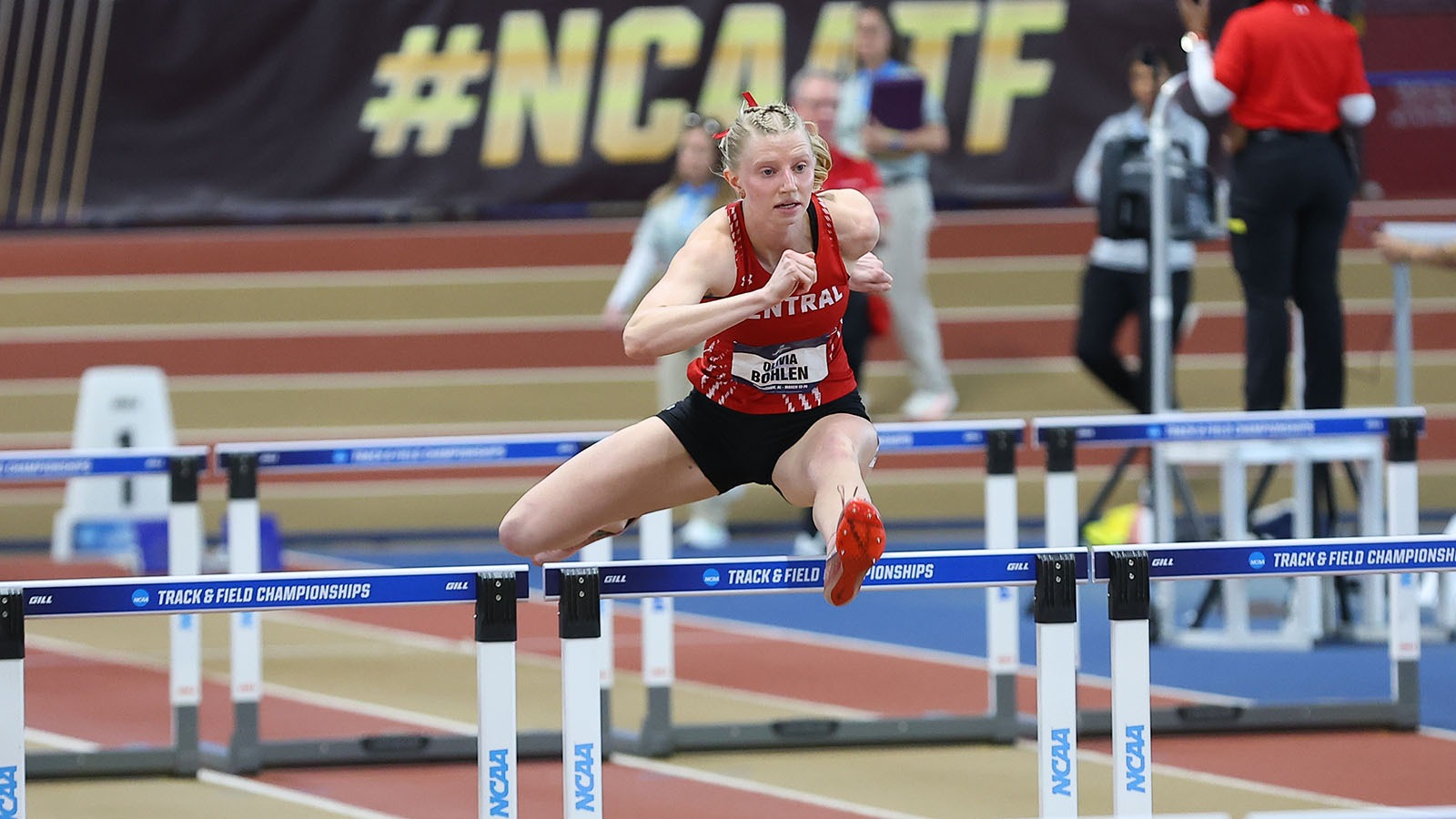 Olivia Bohlen clears hurdle in NCAA pentathlon