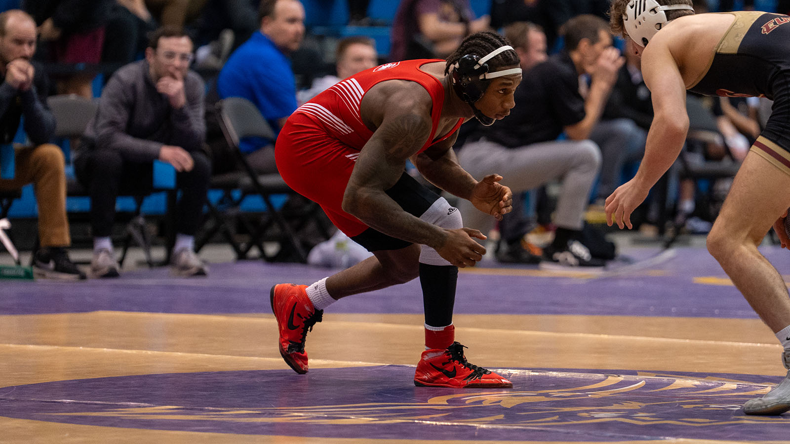 Pierre Baldwin wrestles at regional championships
