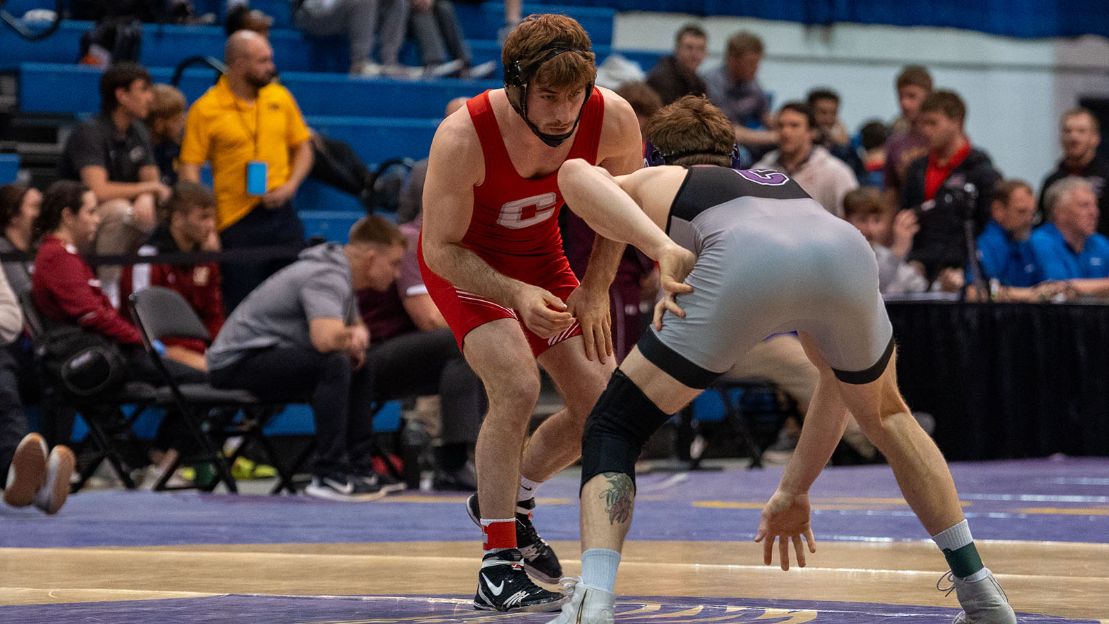 Christian Stanek looks for a shot