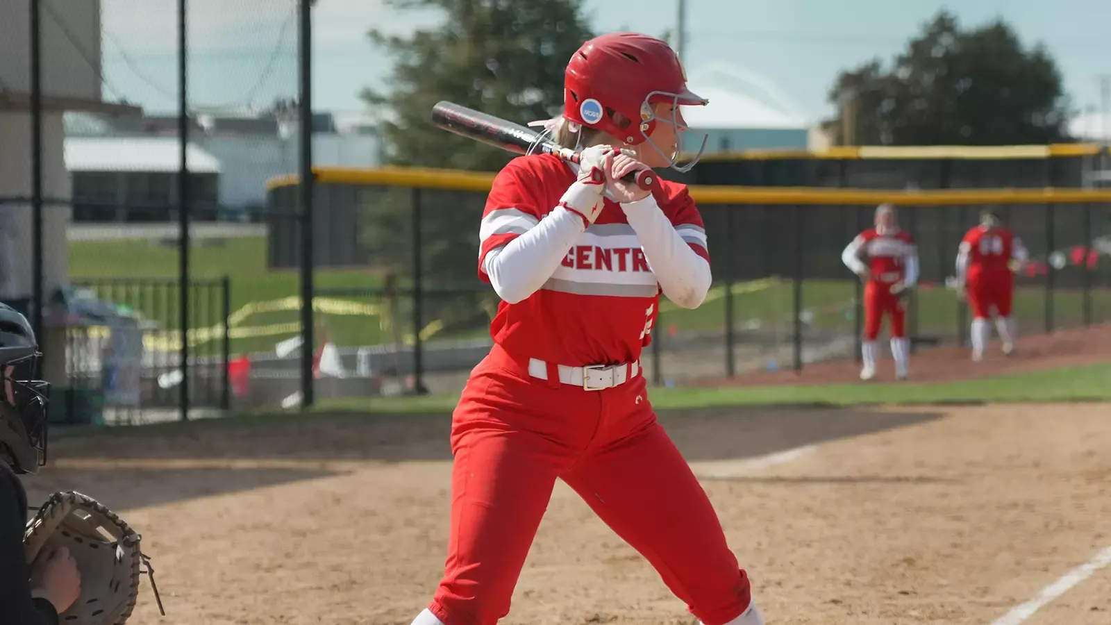 Katie Bower at bat against Bethany Lutheran