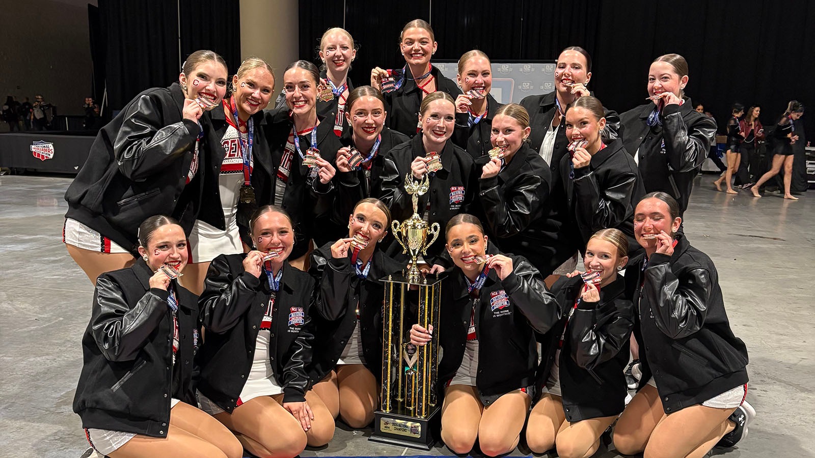 Dance team after winning national title