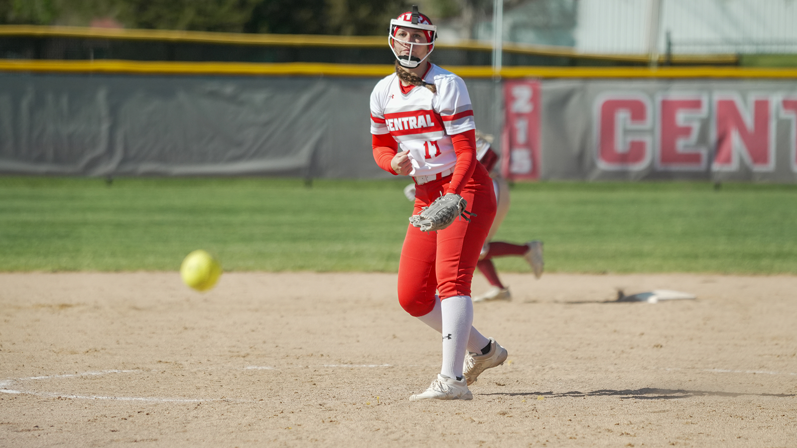 Peyton Levine pitching against Coe
